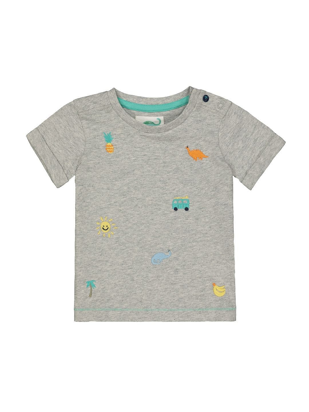 Mothercare | Grey Embroidered T-Shirt 0