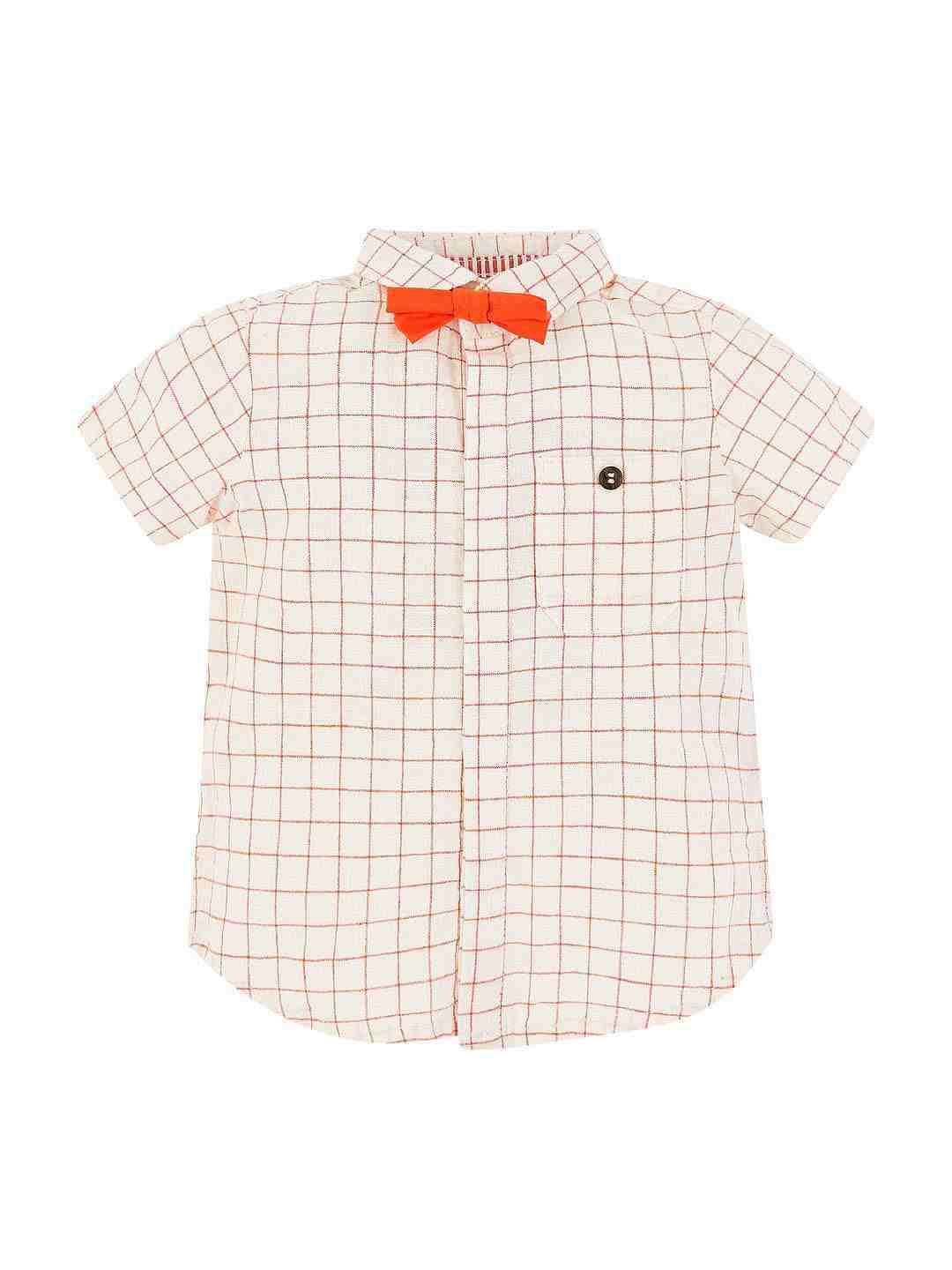 White Checked Shirt
