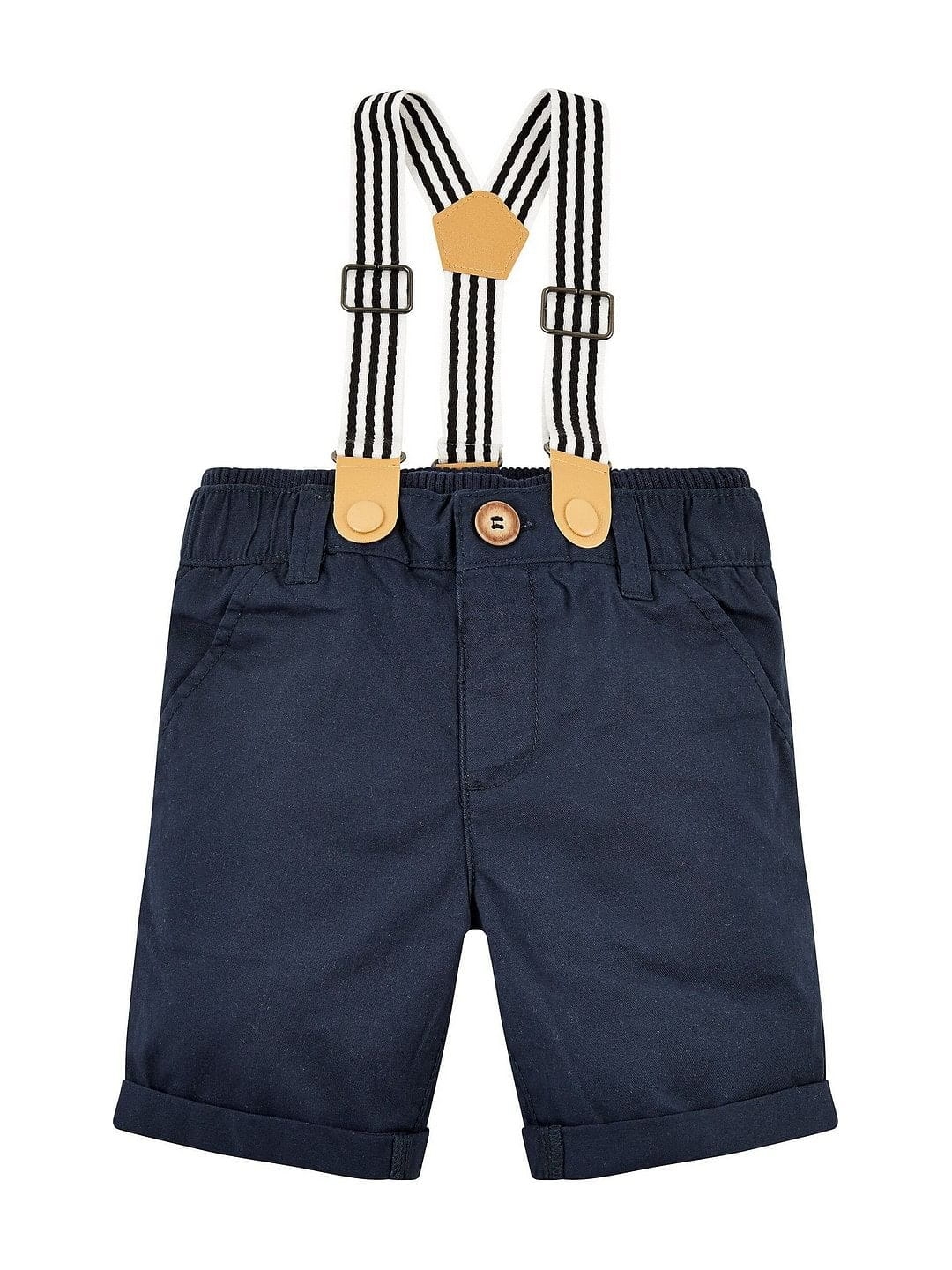Mothercare | Navy Shorts With Braces 0