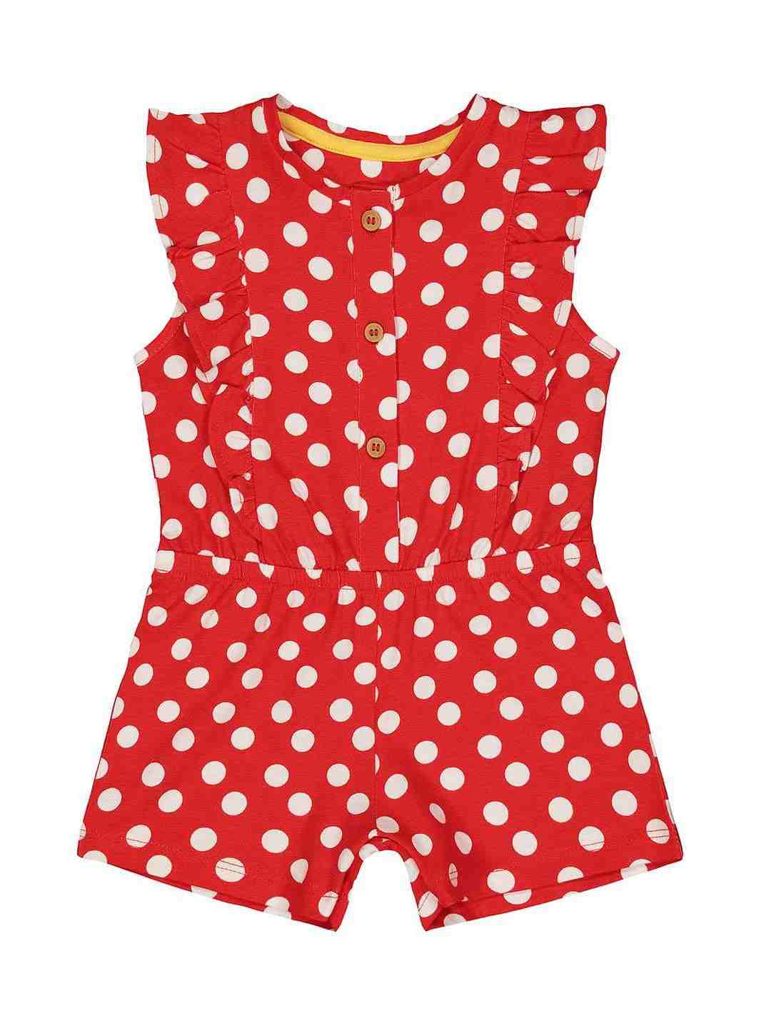 Red Polka Dot Playsuit