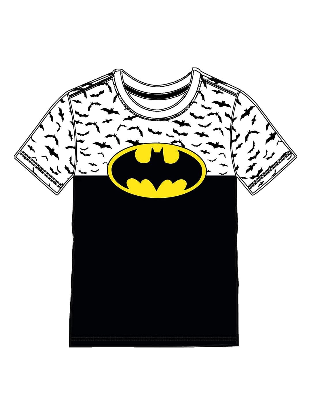 Mothercare | Kidsville Boys Half sleeves Round neck tee Batman-Black 0