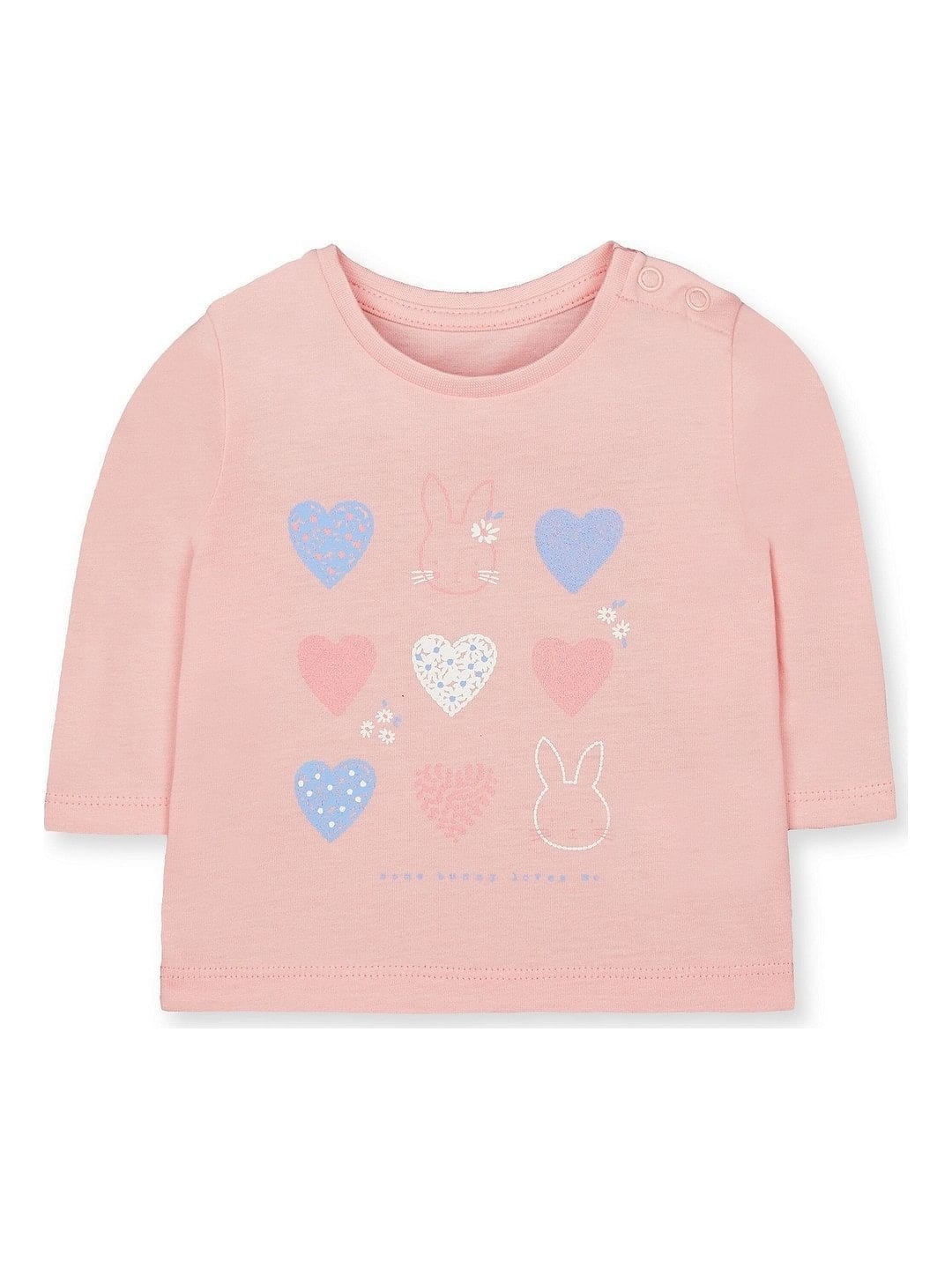 Mothercare | Pink Hearts Bunny T-Shirt 0