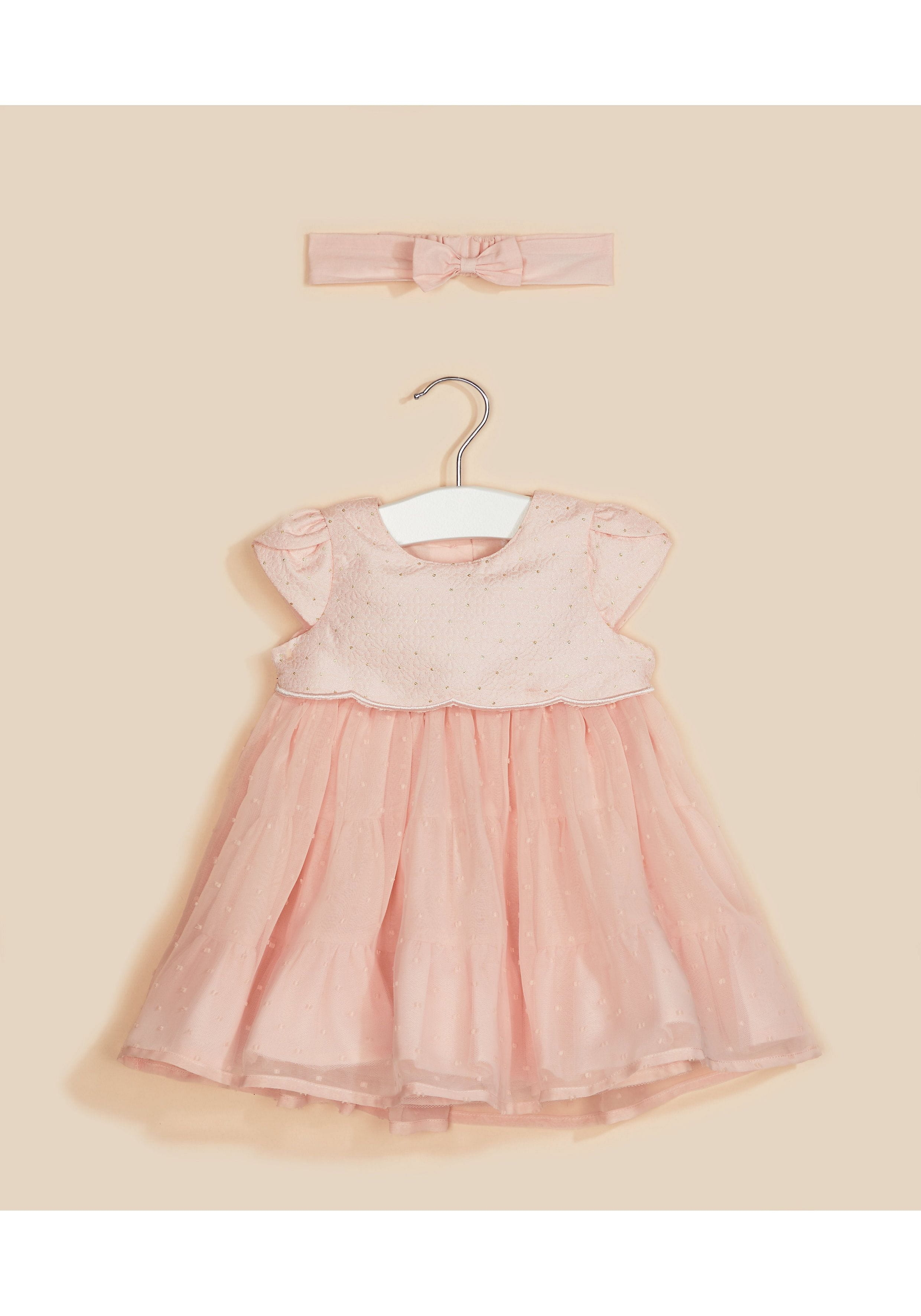 Mothercare | Pink Solid Dress 0