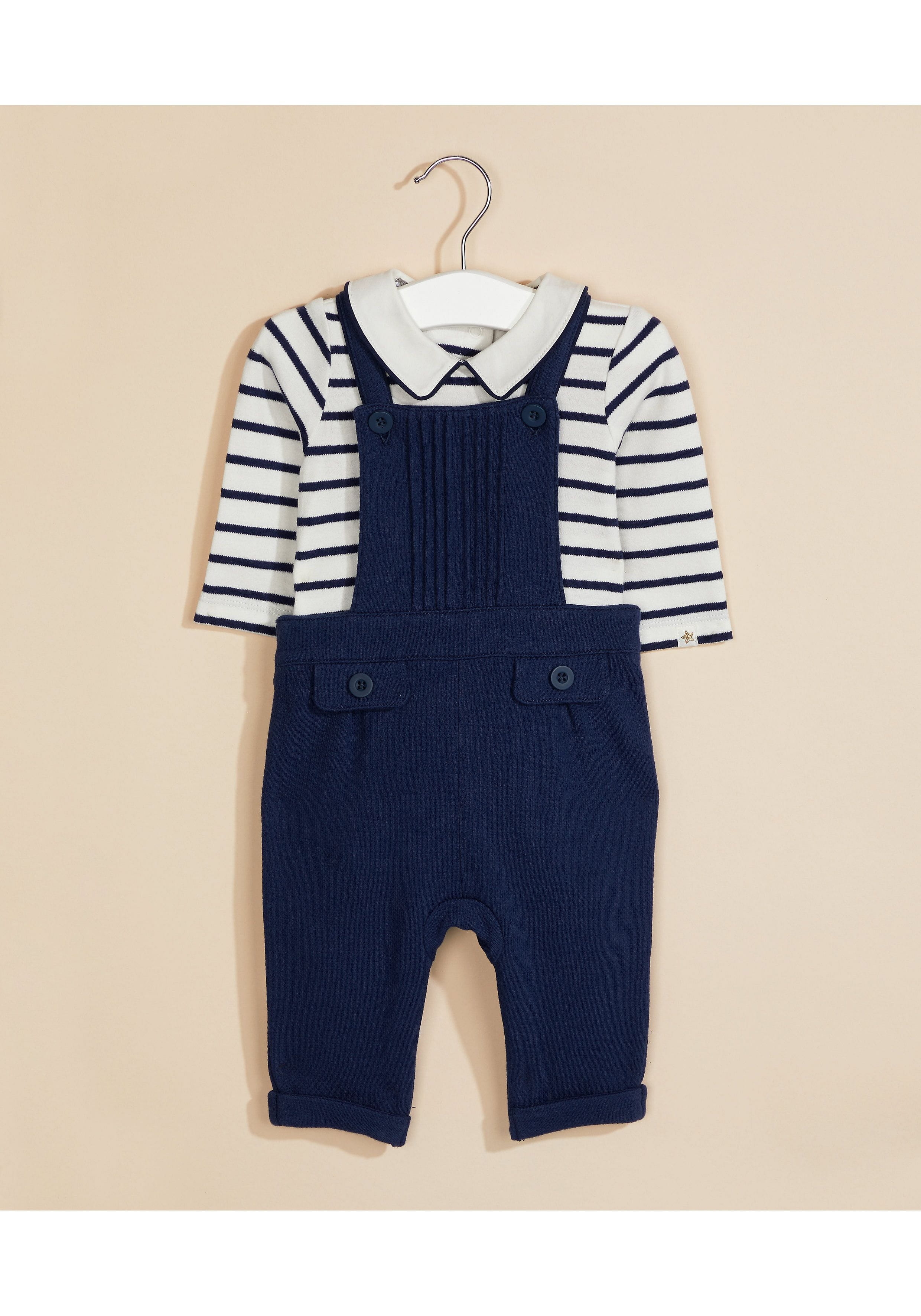 Mothercare | Blue Striped Twin Set 0