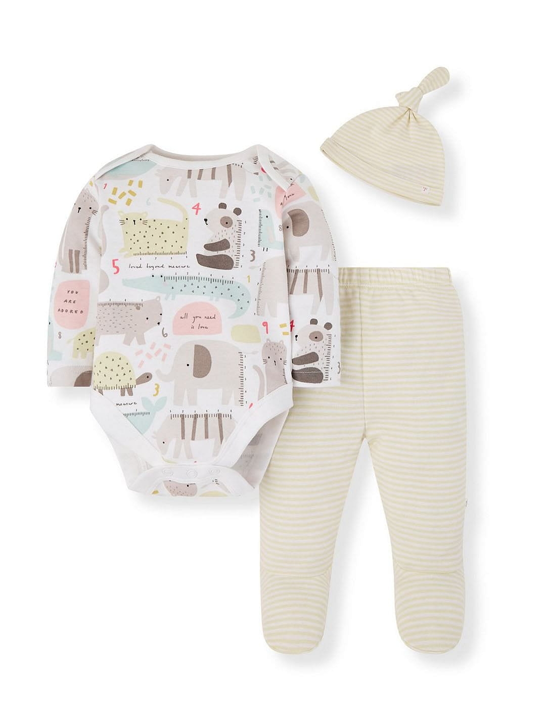 Mothercare | Mummy and Daddy Animal Bodysuit, Leggings and Hat Set 0