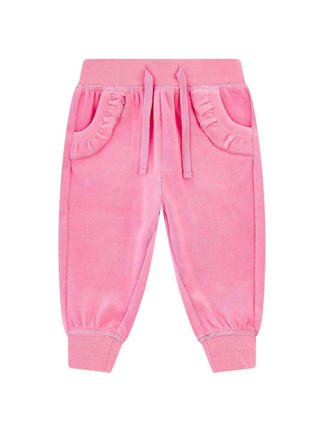 Mothercare | Pink Velour Frill Joggers 0