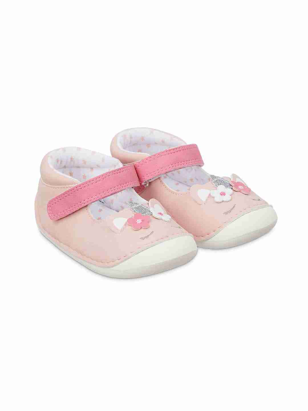 Pink Sparkly Unicorn Crawler Shoes