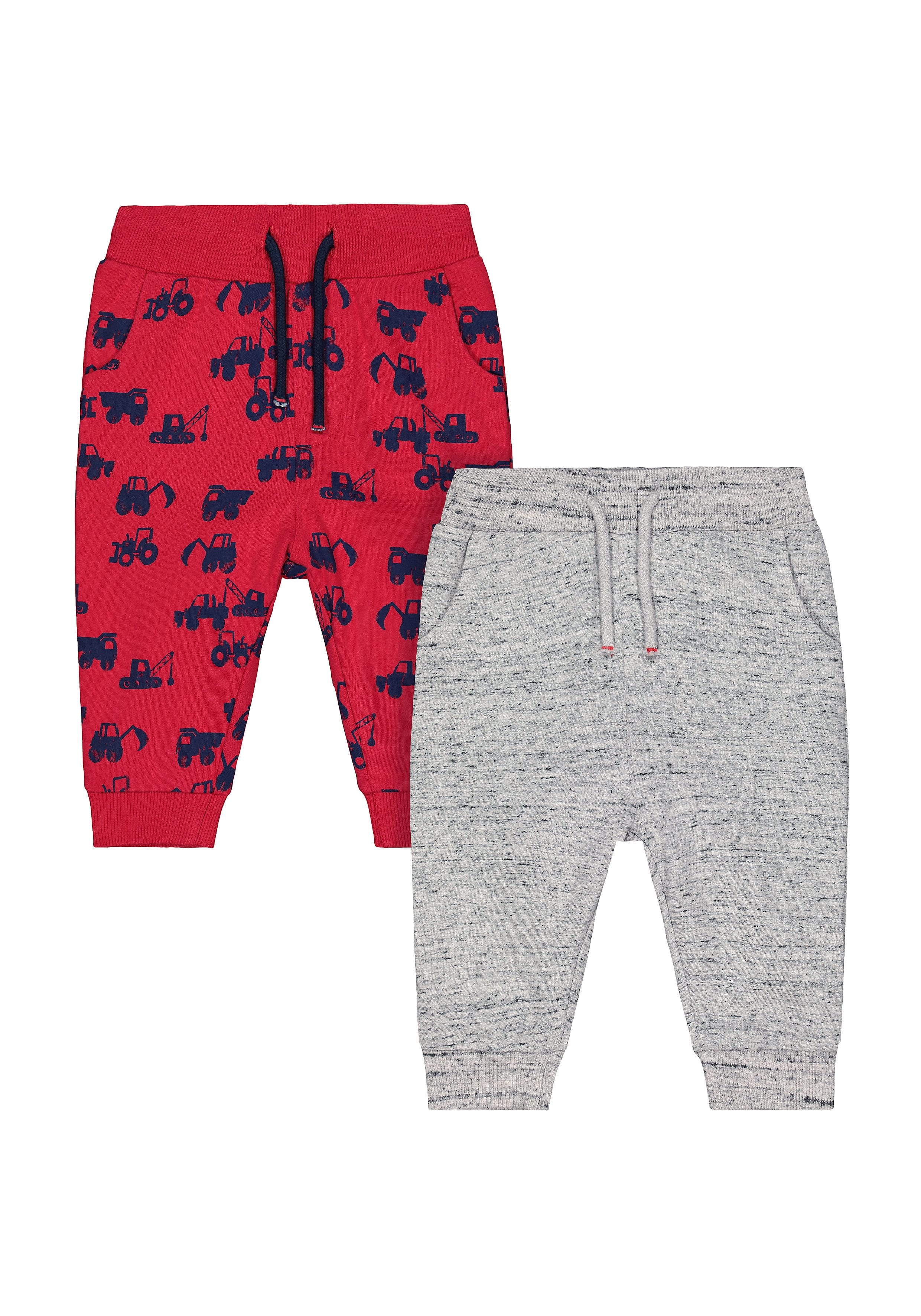 Mothercare | Red and Grey Tractor Joggers - Pack of 2 0