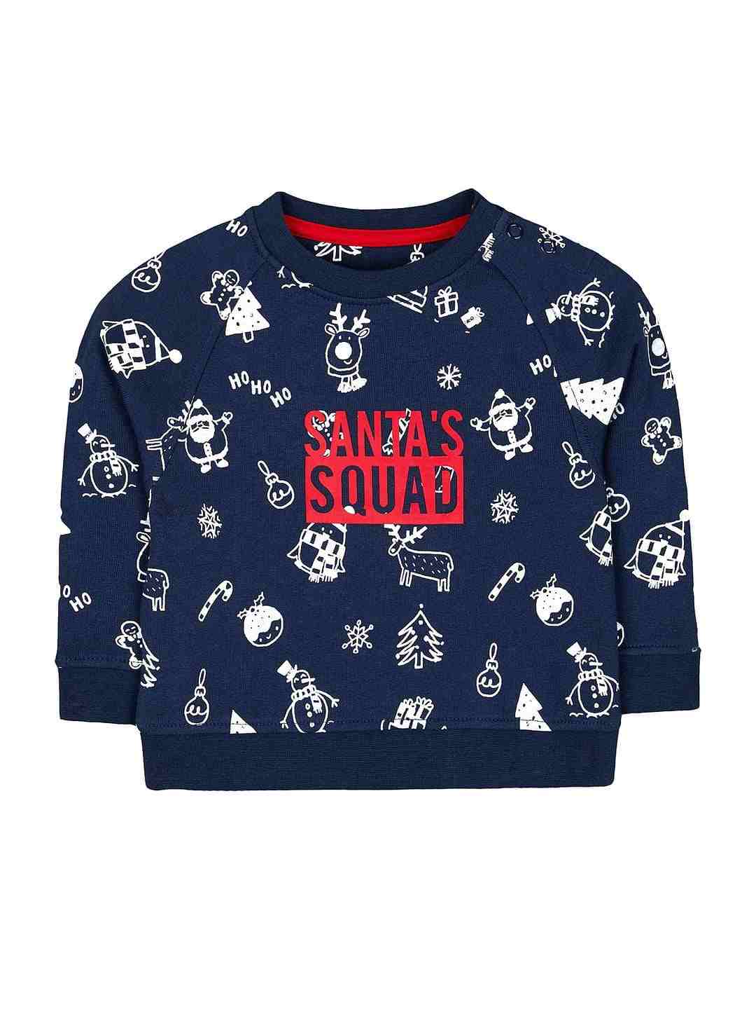 Festive Santa Squad Sweat Top
