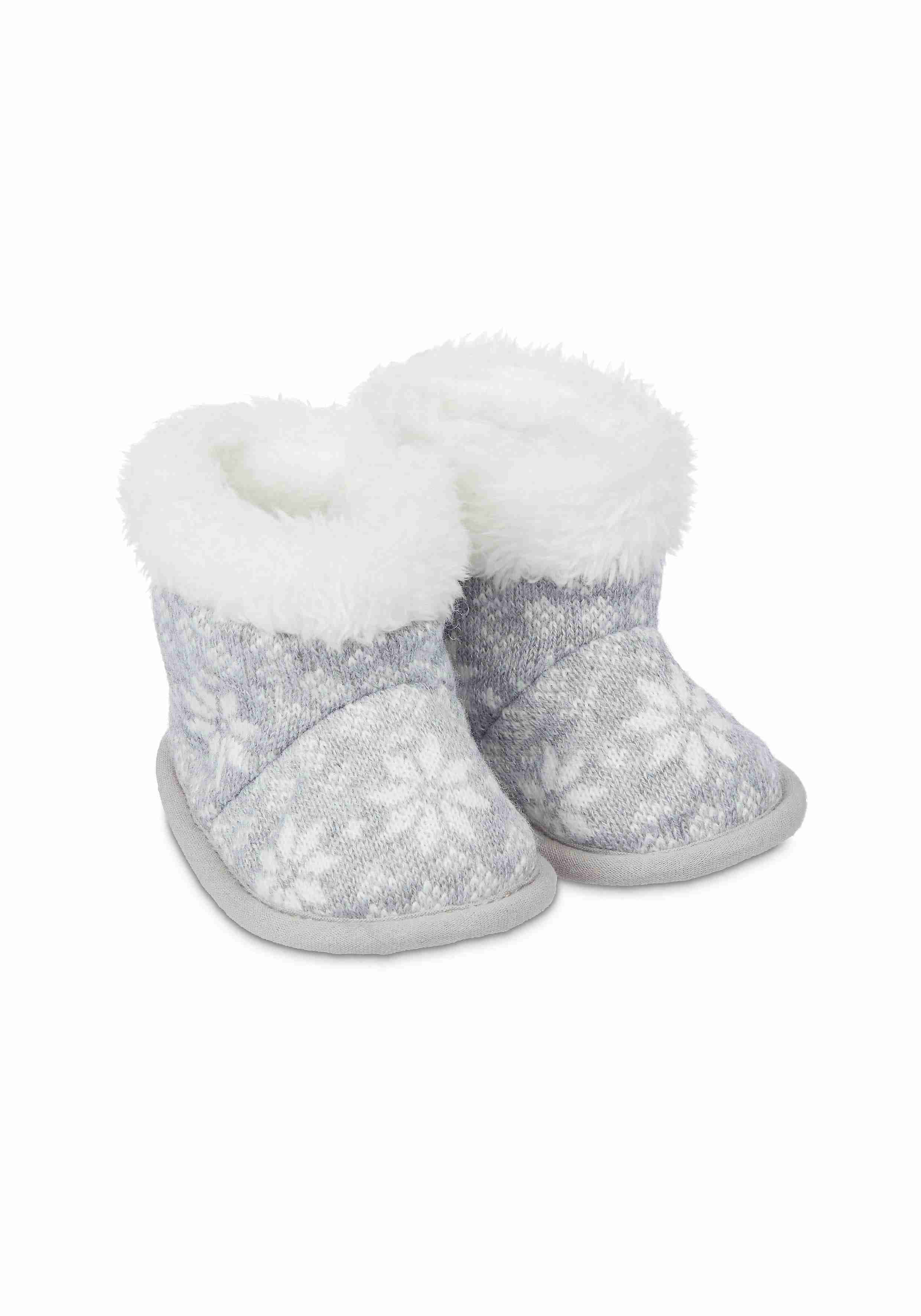 Grey Fairisle Boots