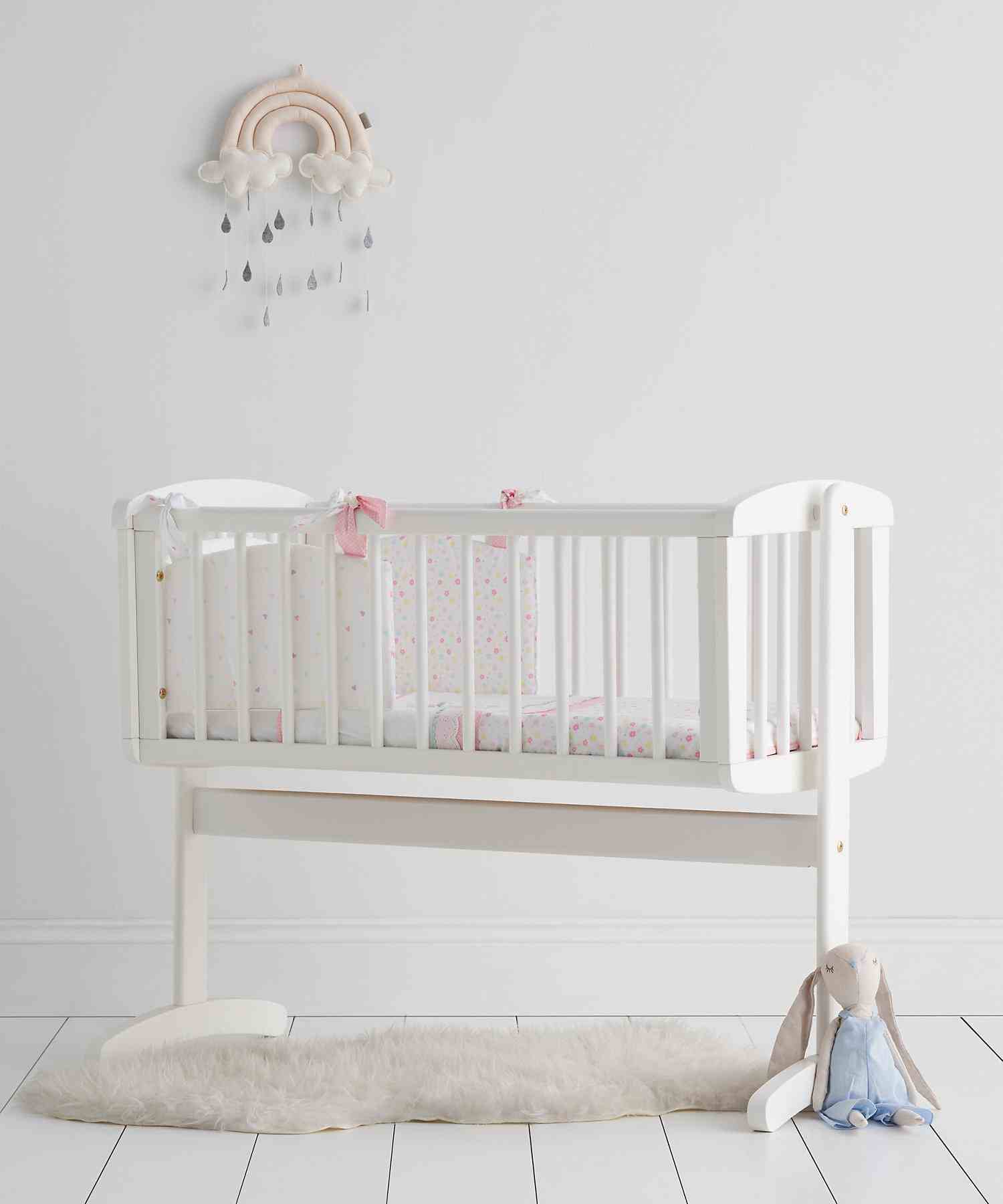 Mothercare Unisex Swinging Baby Cots and Cribs - White