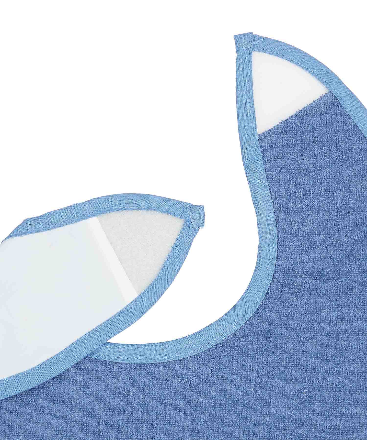 Mothercare Toddler Towelling Bibs - Pack of 3 - Blue