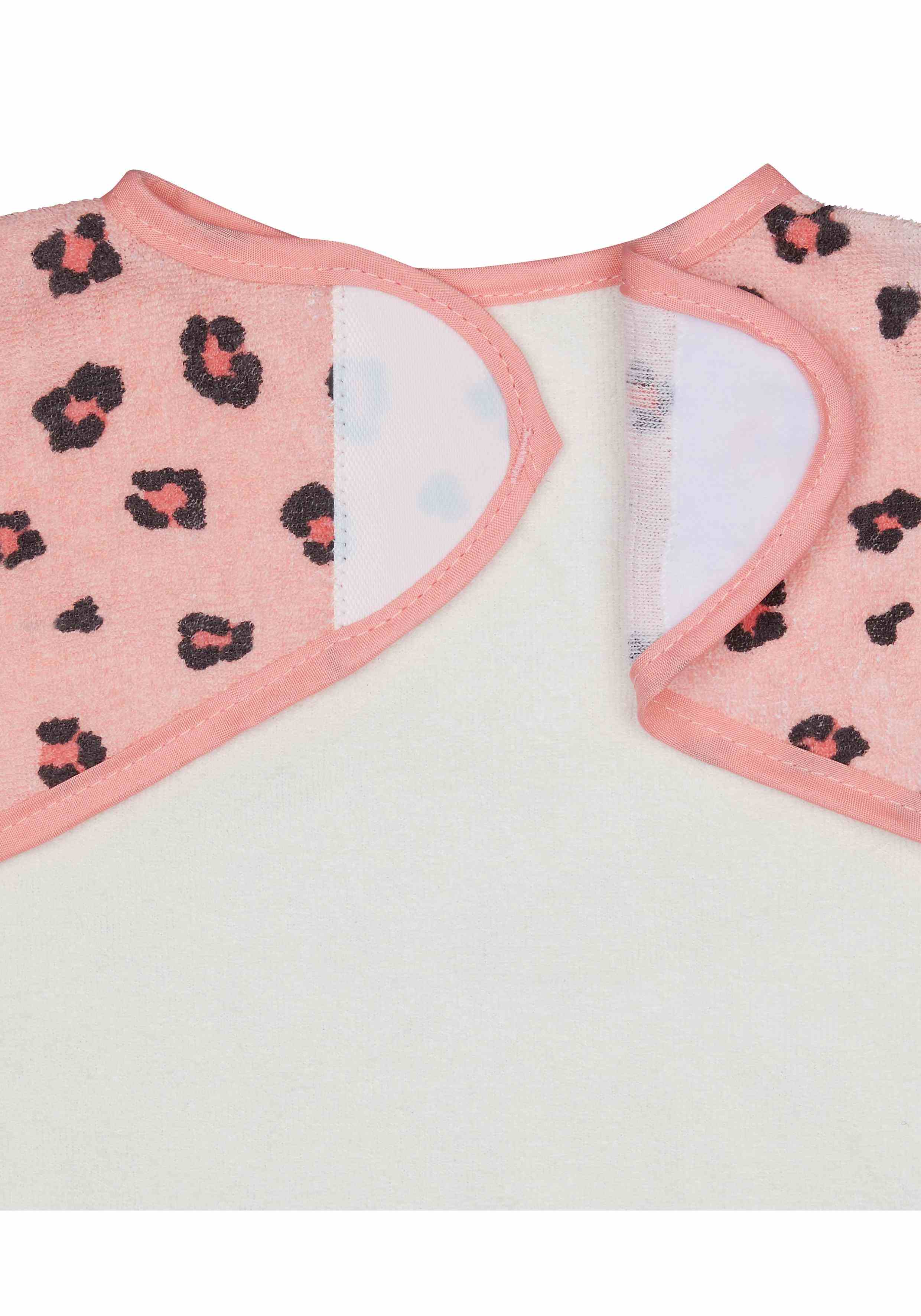 Mothercare Unisex Elastic Cuffs Bibs and Burp Cloths - Pack of 2 - Pink