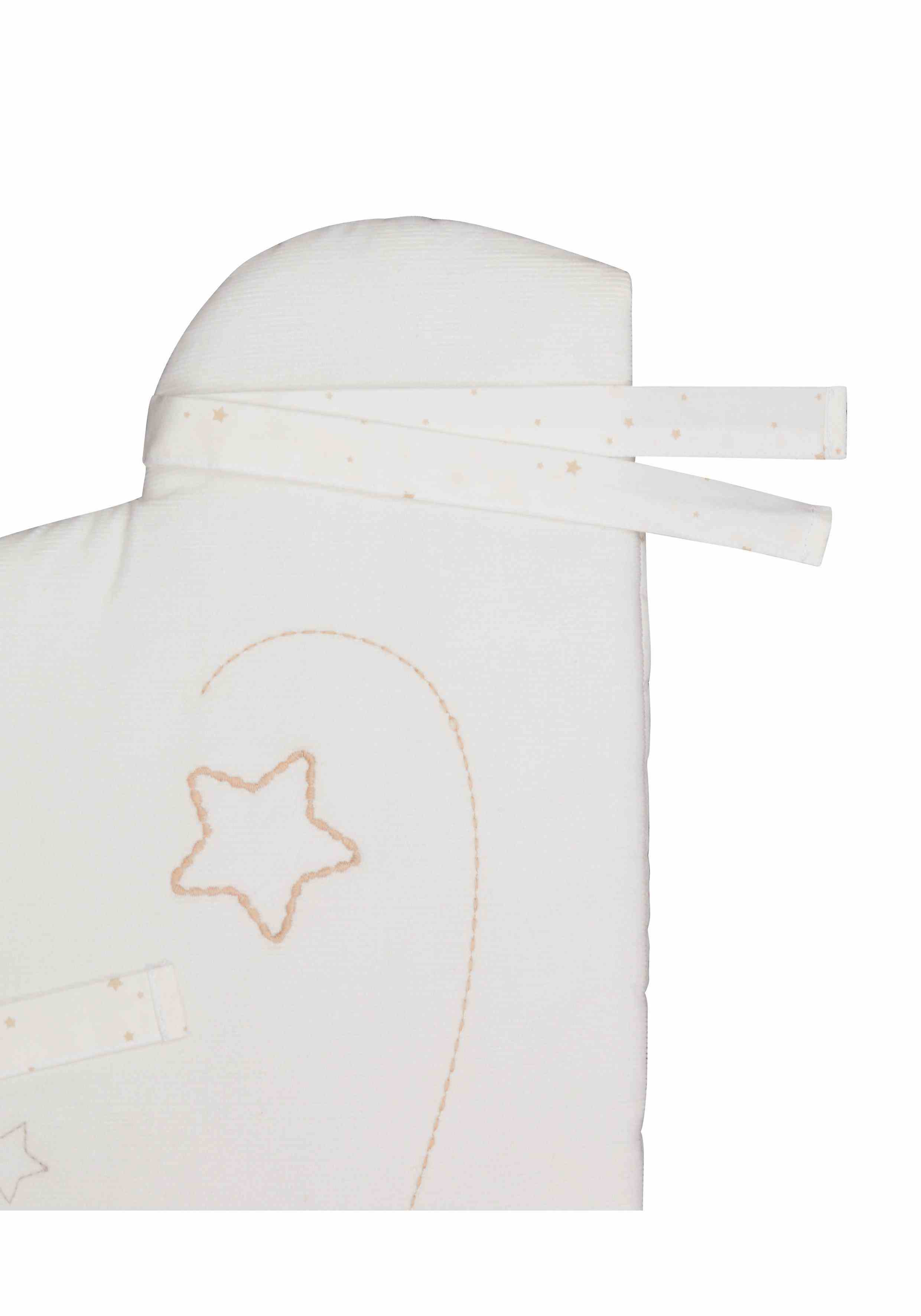 Mothercare Unisex Padded Bumper Bed Bumpers - Cream
