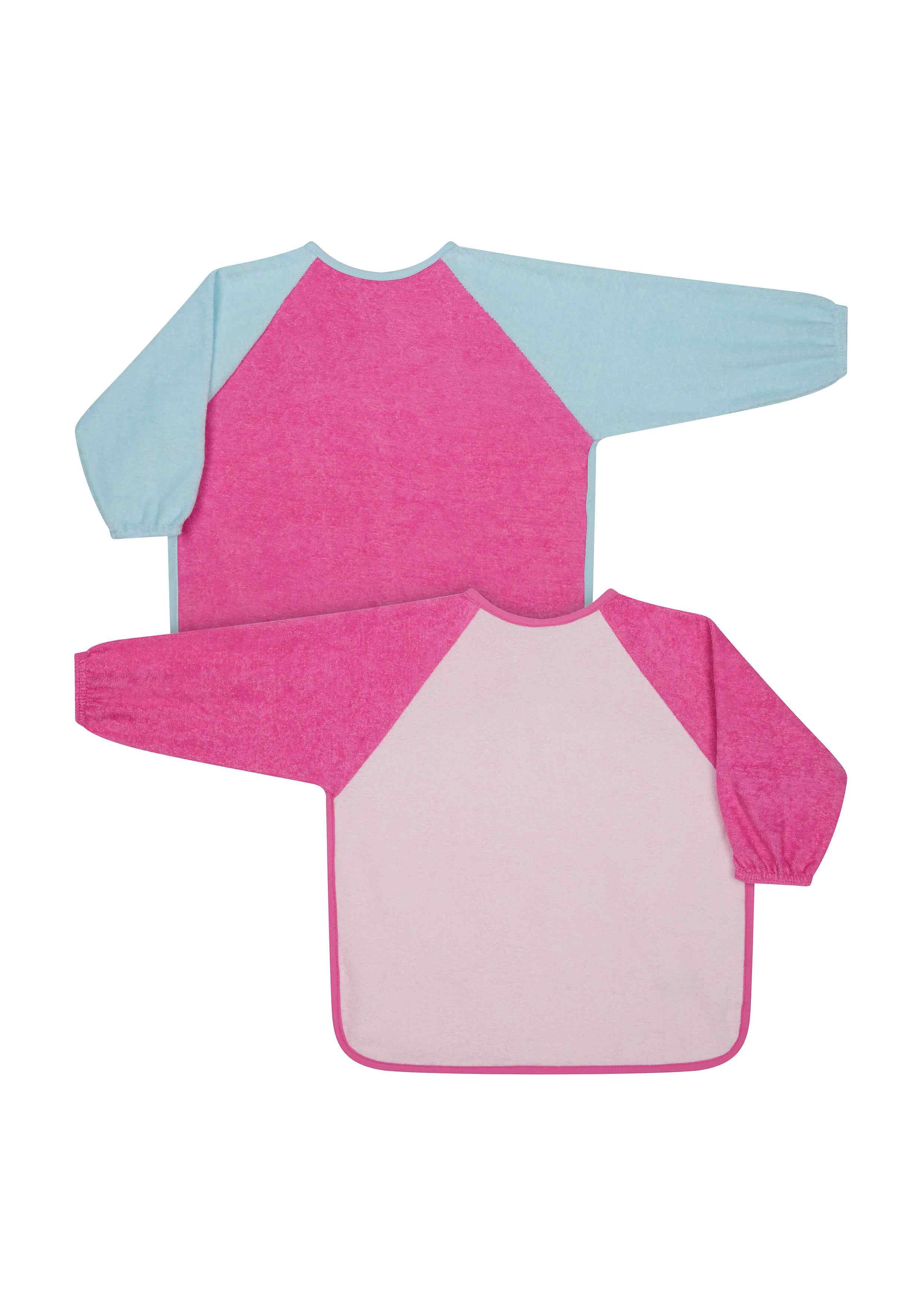 Mothercare Toddler Towelling Bibs - Pack of 2 - Pink