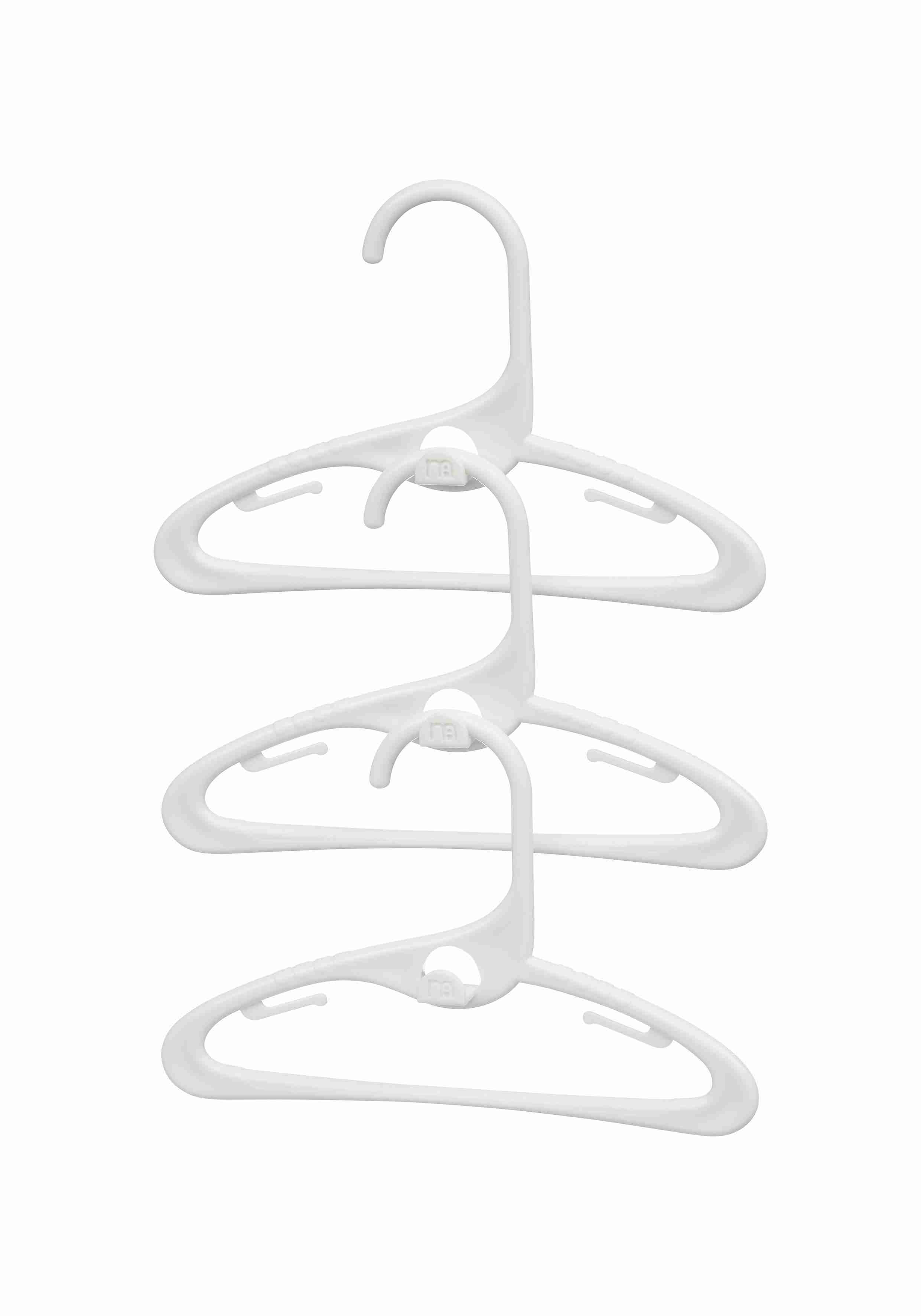 Mothercare Unisex Layette Baby Hangers - Pack of 6 - White