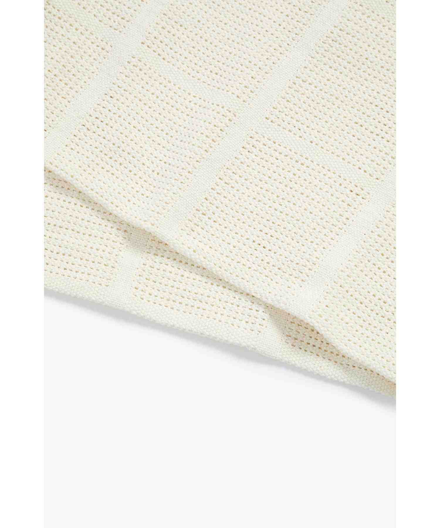 Mothercare essentials cot bed cellular blanket cream