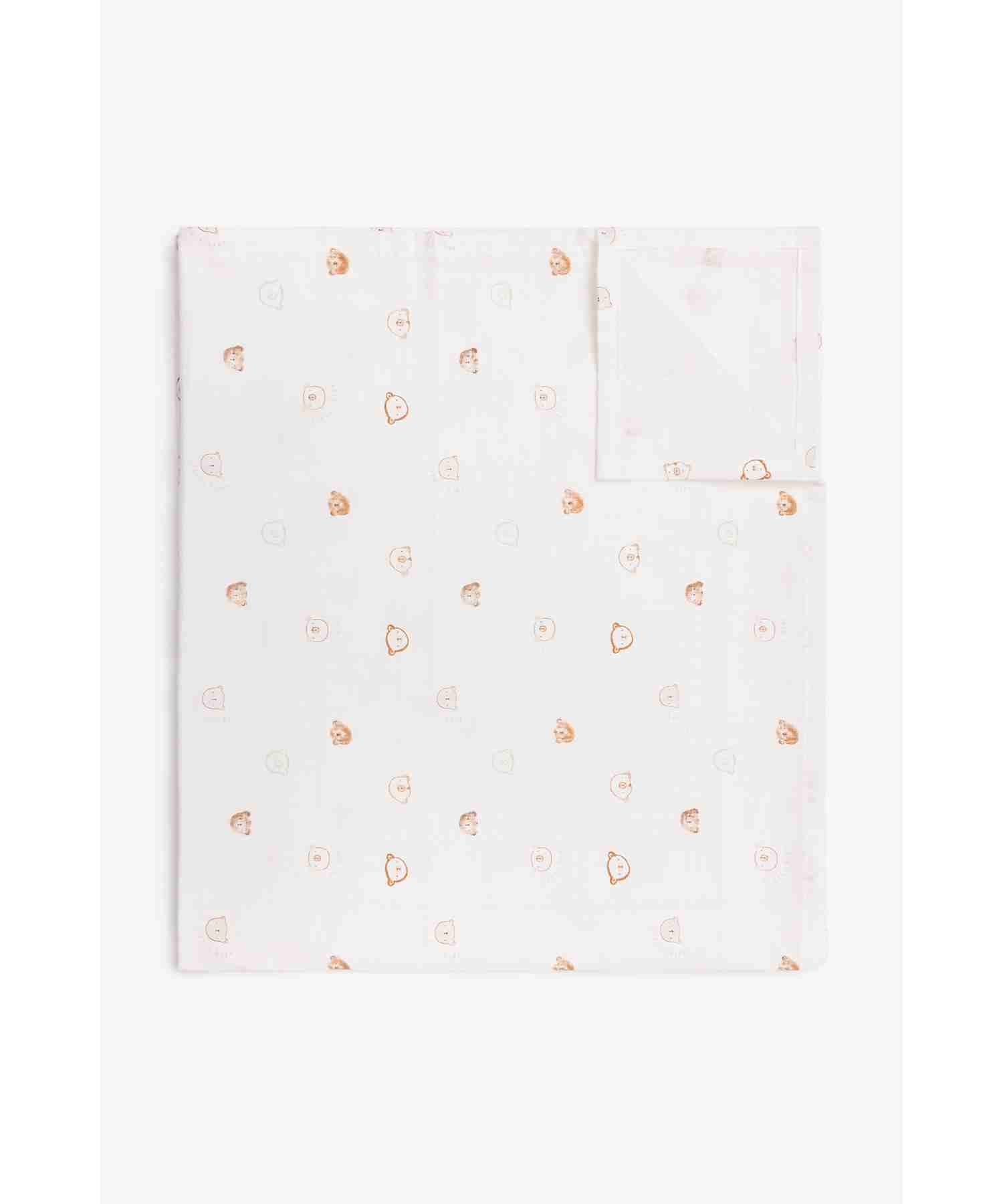 Mothercare Unisex 100% Cotton ComfortableMuslins - Pack of 2 - Beige