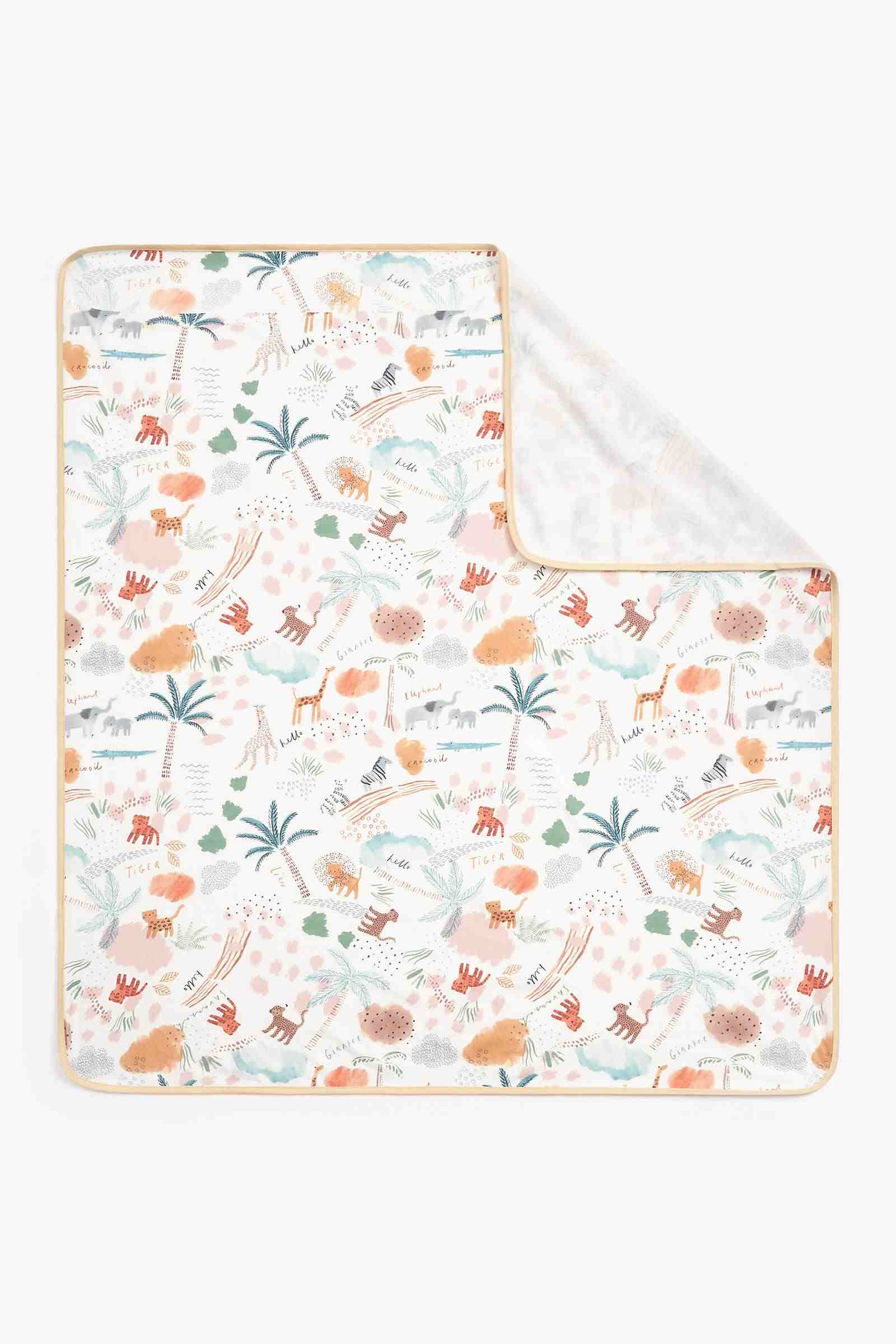 Mothercare Animal Kingdom Jersey Blankets - Pack of 3 - Multicolor