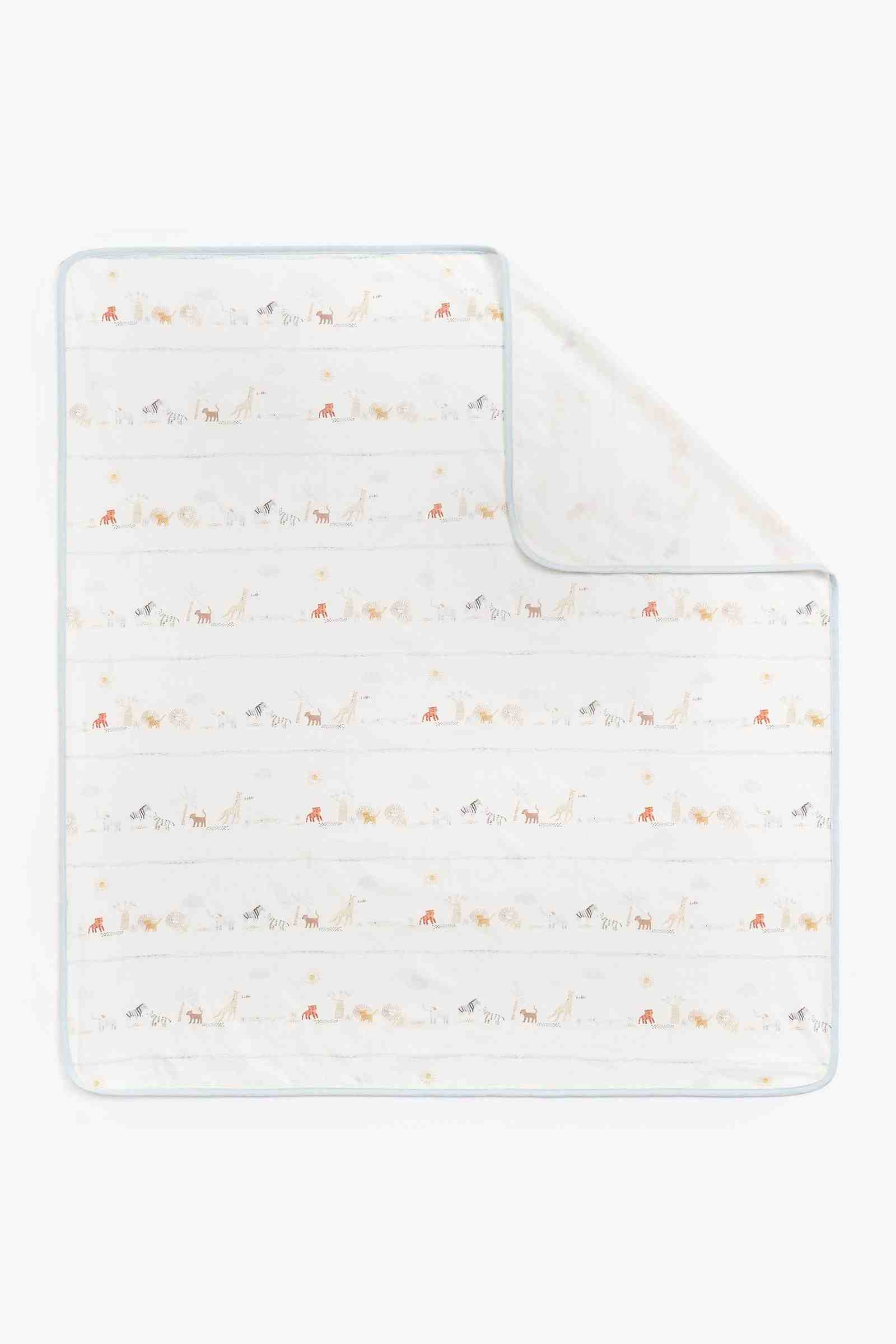 Mothercare Animal Kingdom Jersey Blankets - Pack of 3 - Multicolor