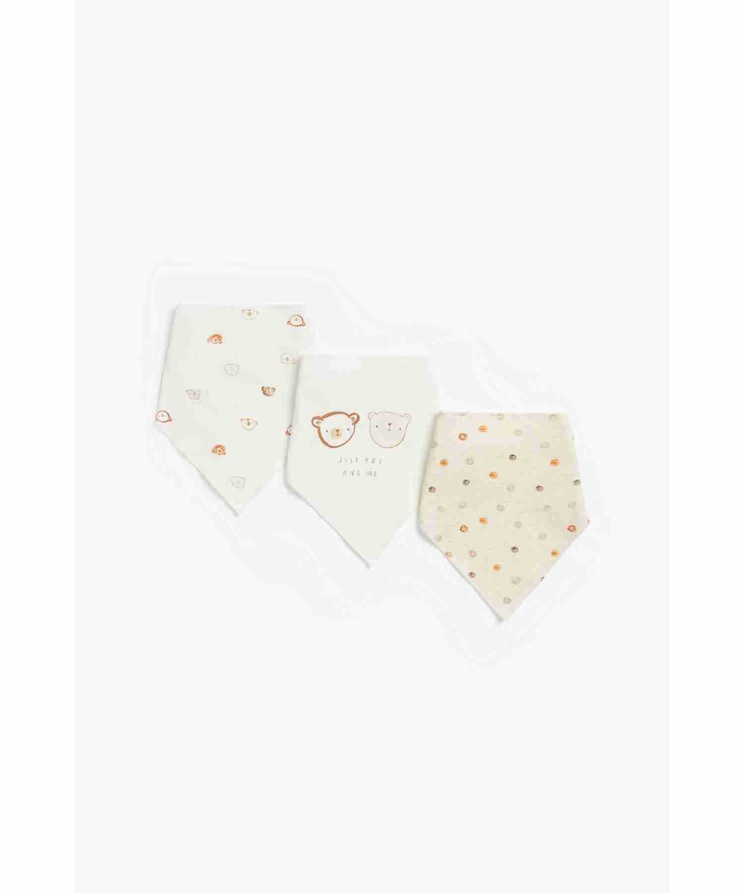 Mothercare Lovable Bear Dribblers - Pack of 3 - Multicolor