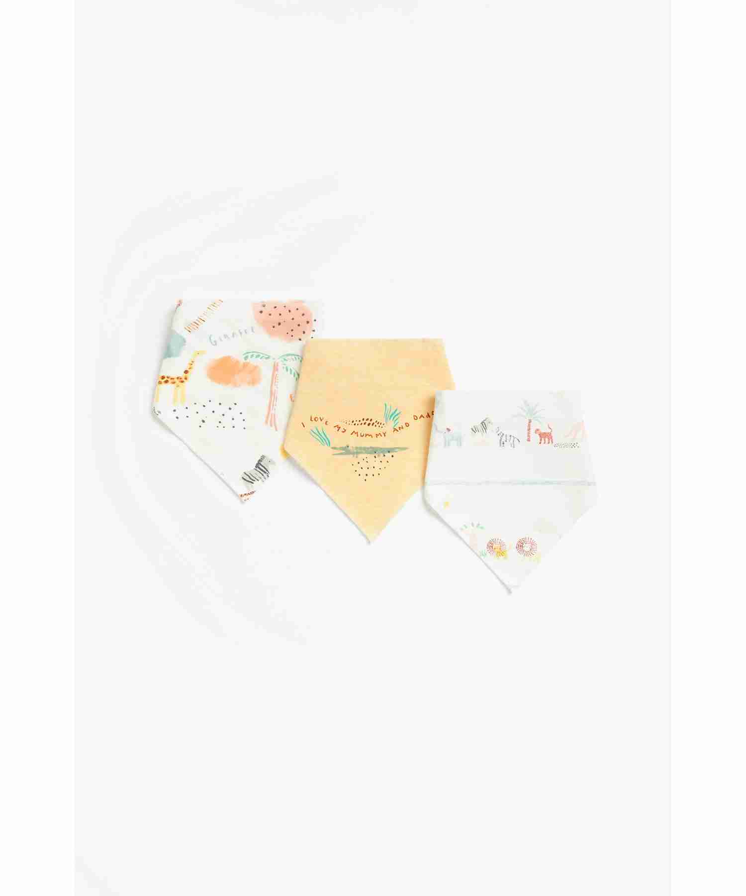 Mothercare Animal Kingdom Dribbler - Pack of 3 - Multicolor