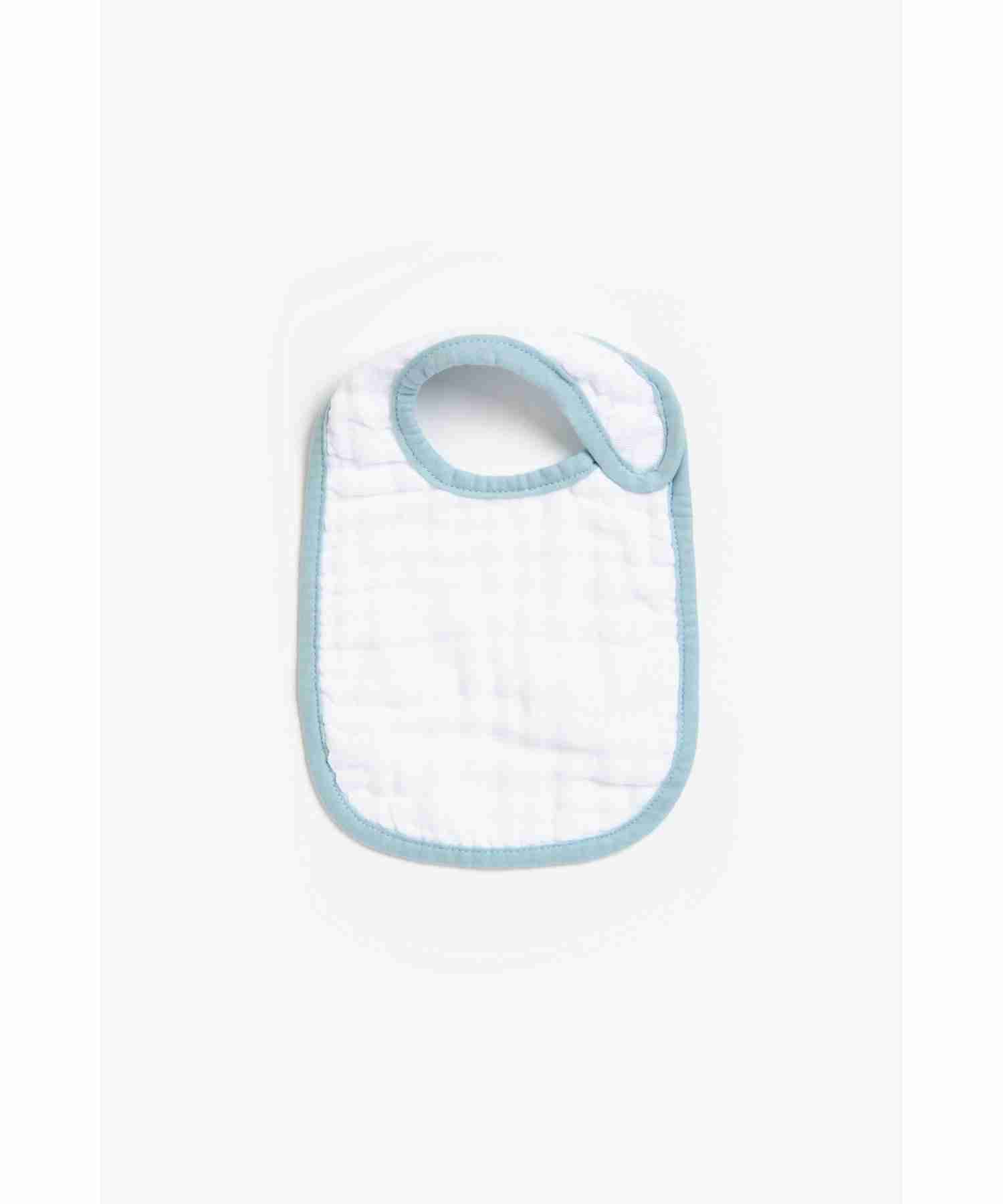 Mothercare Dino Muslin Bibs - Pack of 3 - Blue