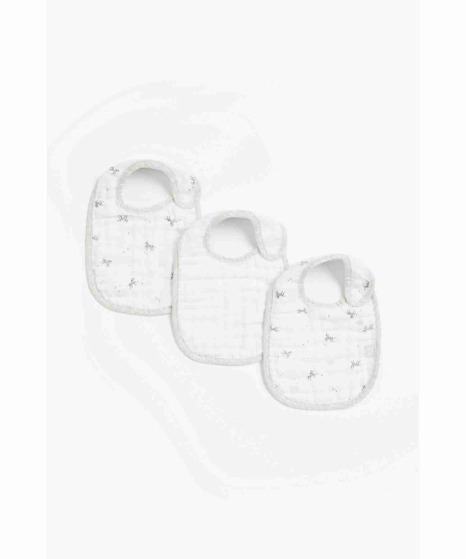 Mothercare Horse Bibs - Pack of 3 - Grey