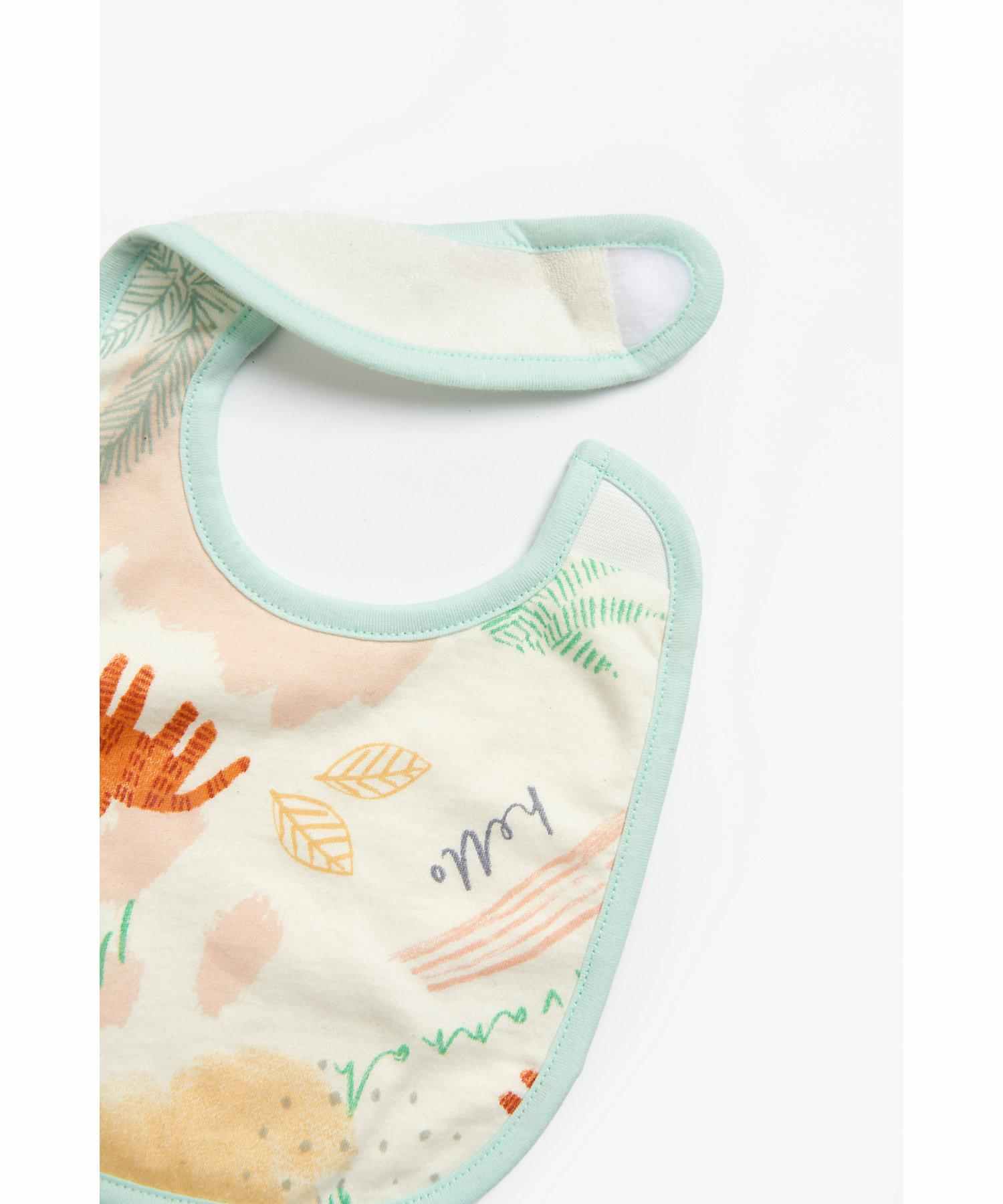 Mothercare Animal Kingdom Mummy Daddy Bibs - Pack of 3 - Multicolor