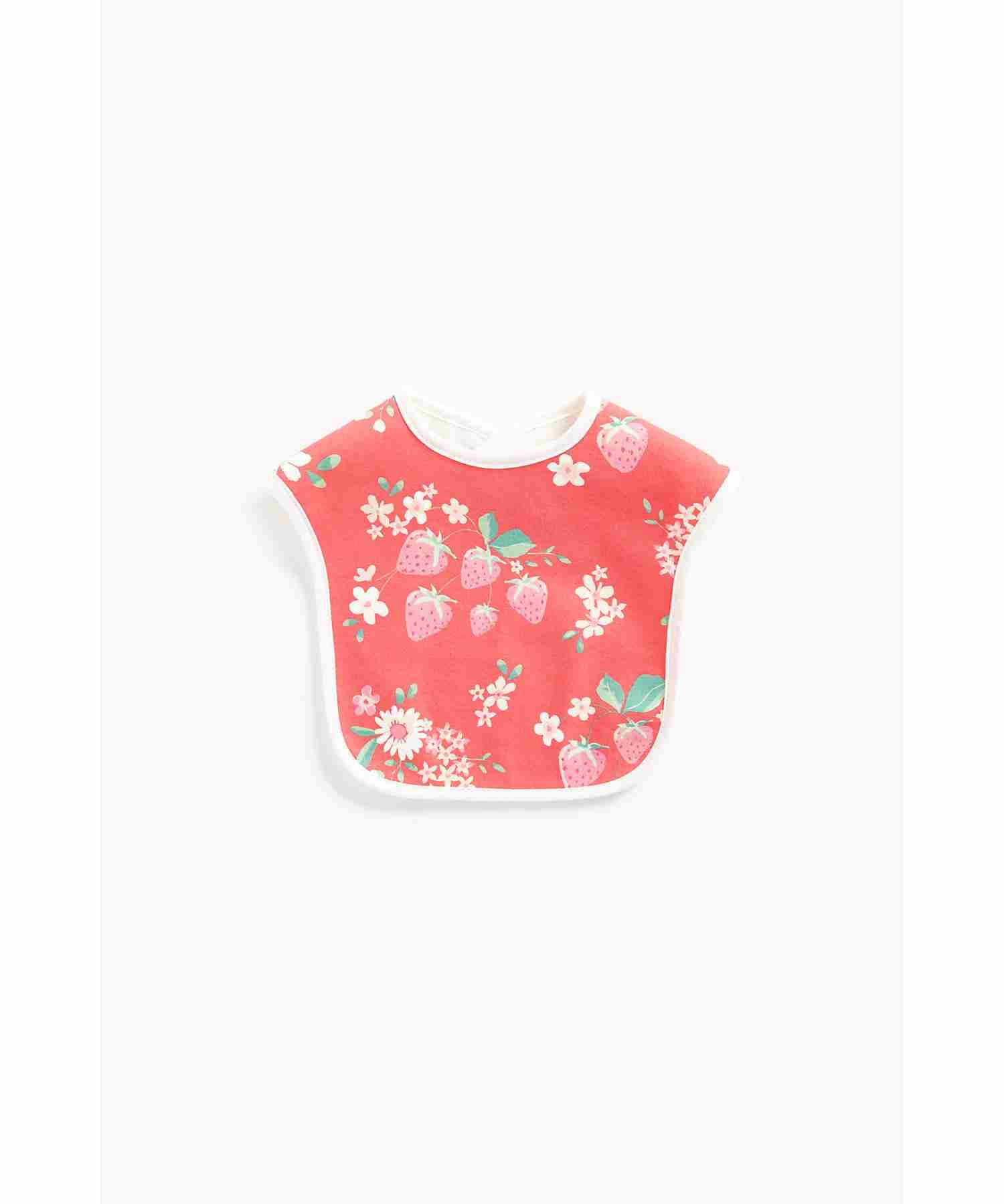 Mothercare Strawberry Toddler Bibs - Pack of 3 - Multicolor