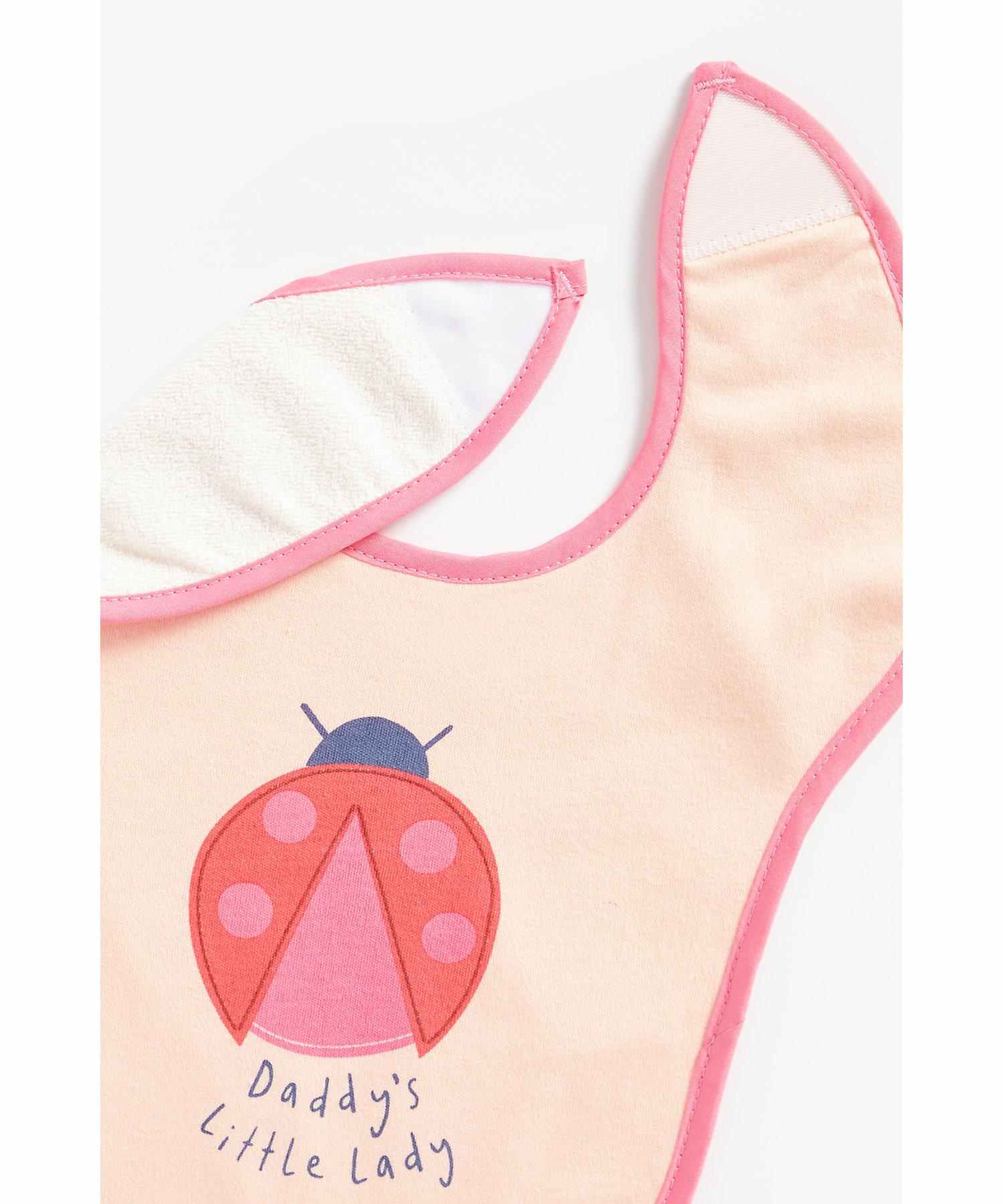 Mothercare Strawberry Toddler Bibs - Pack of 3 - Multicolor