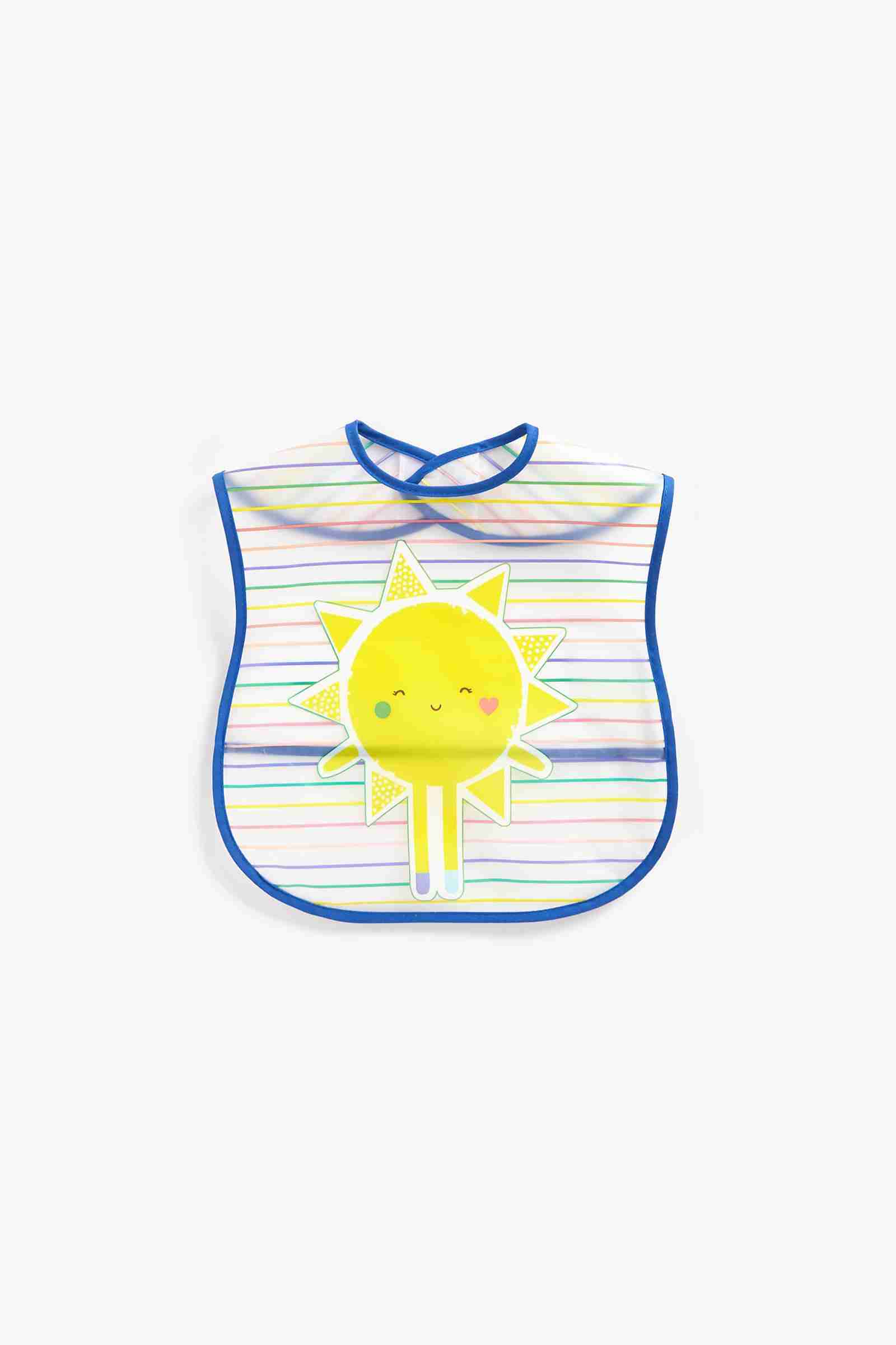 Mothercare Sunshine Crumb-Catcher Bibs - Pack of 2 - Yellow