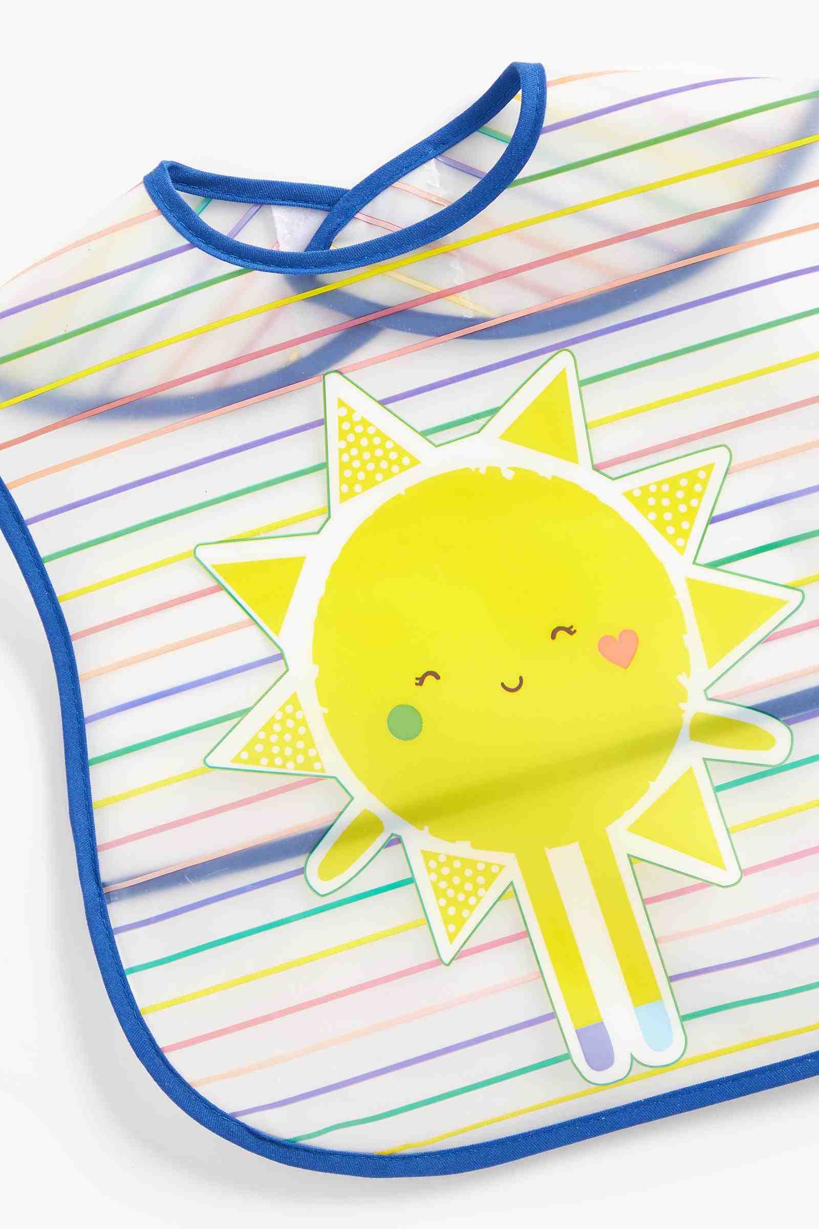 Mothercare Sunshine Crumb-Catcher Bibs - Pack of 2 - Yellow