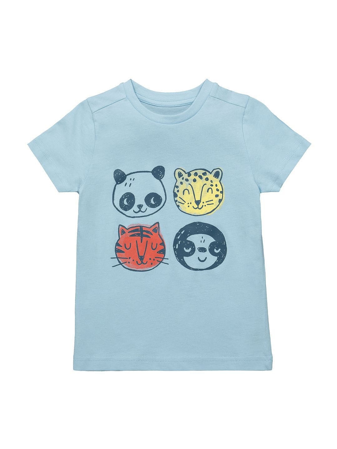 Mothercare | Blue Faces T-Shirt 0