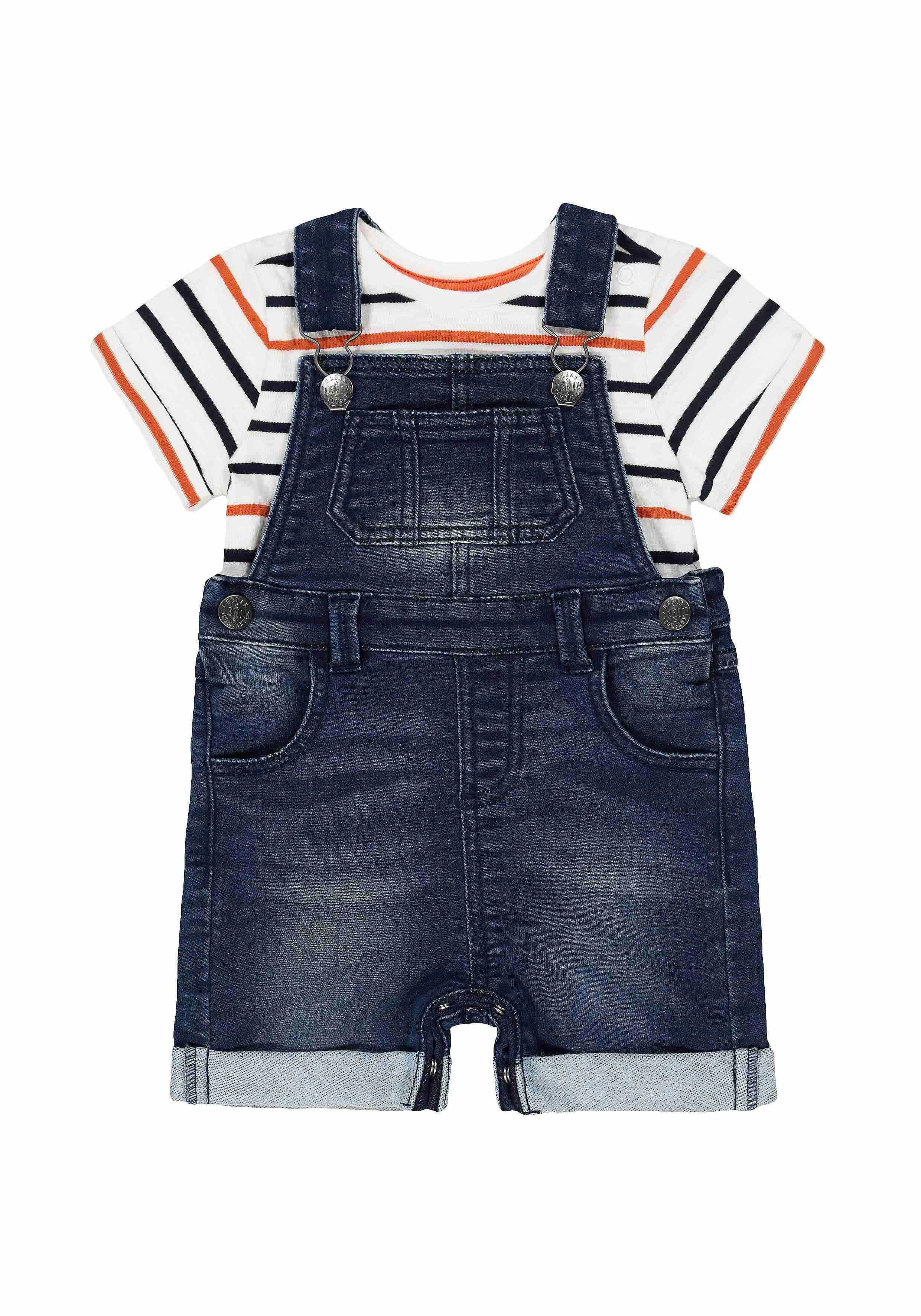 Blue Striped Dungaree