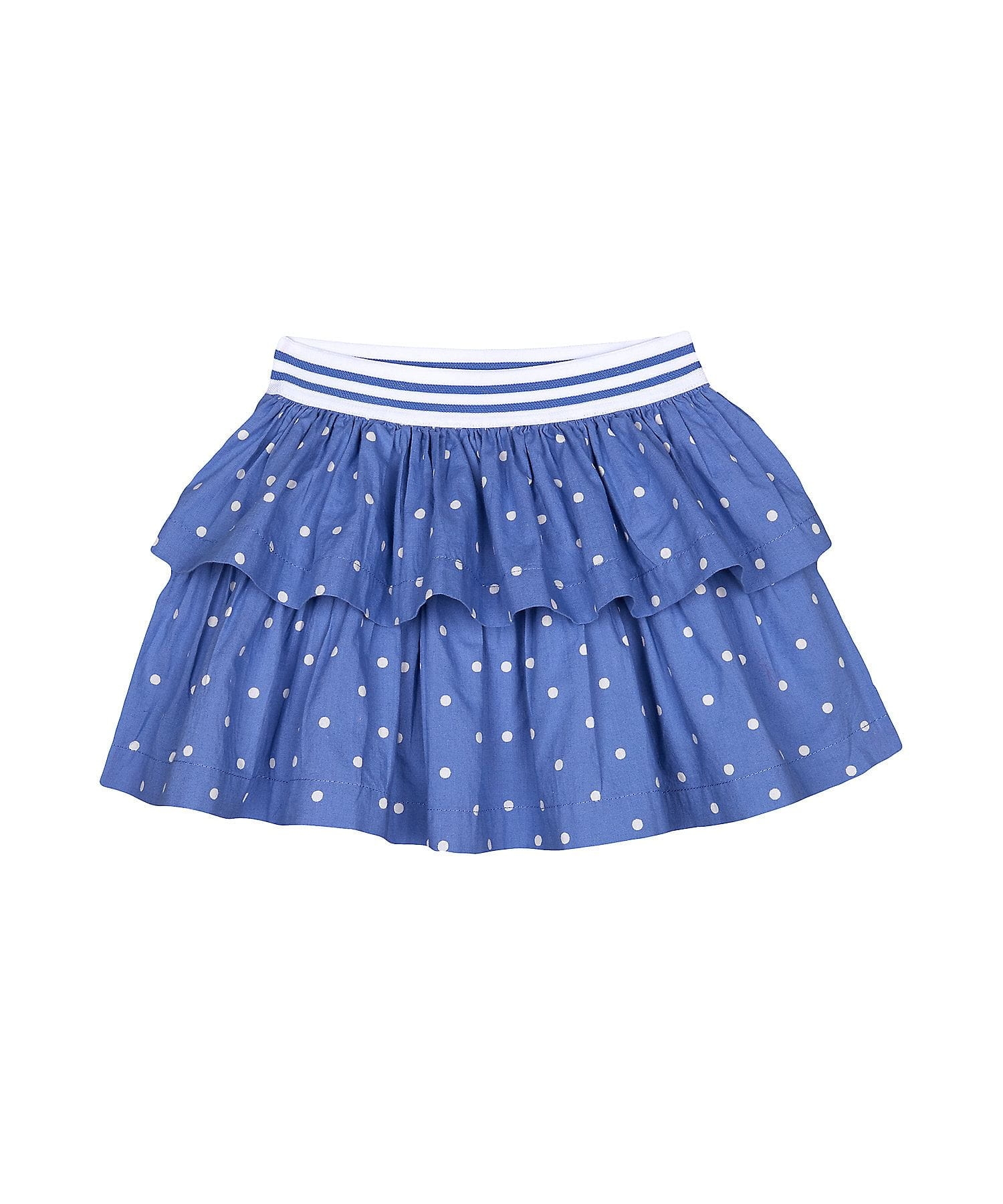 Mothercare | Girls Tiered Skirt Polka Dot Print - Blue 0