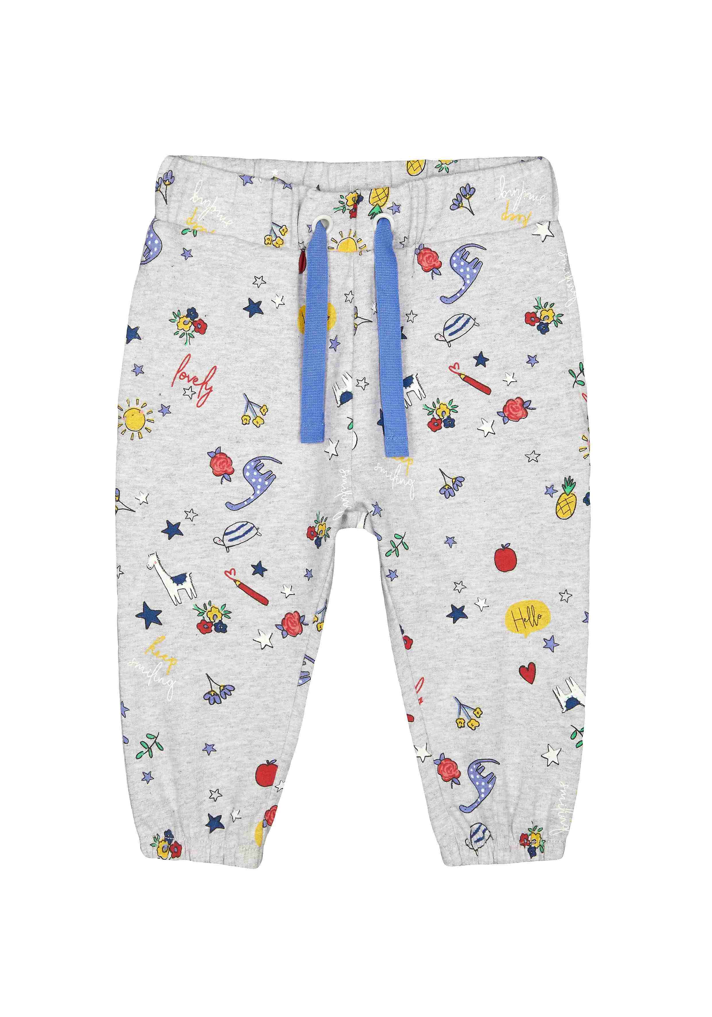 Girls Joggers Printed - Grey