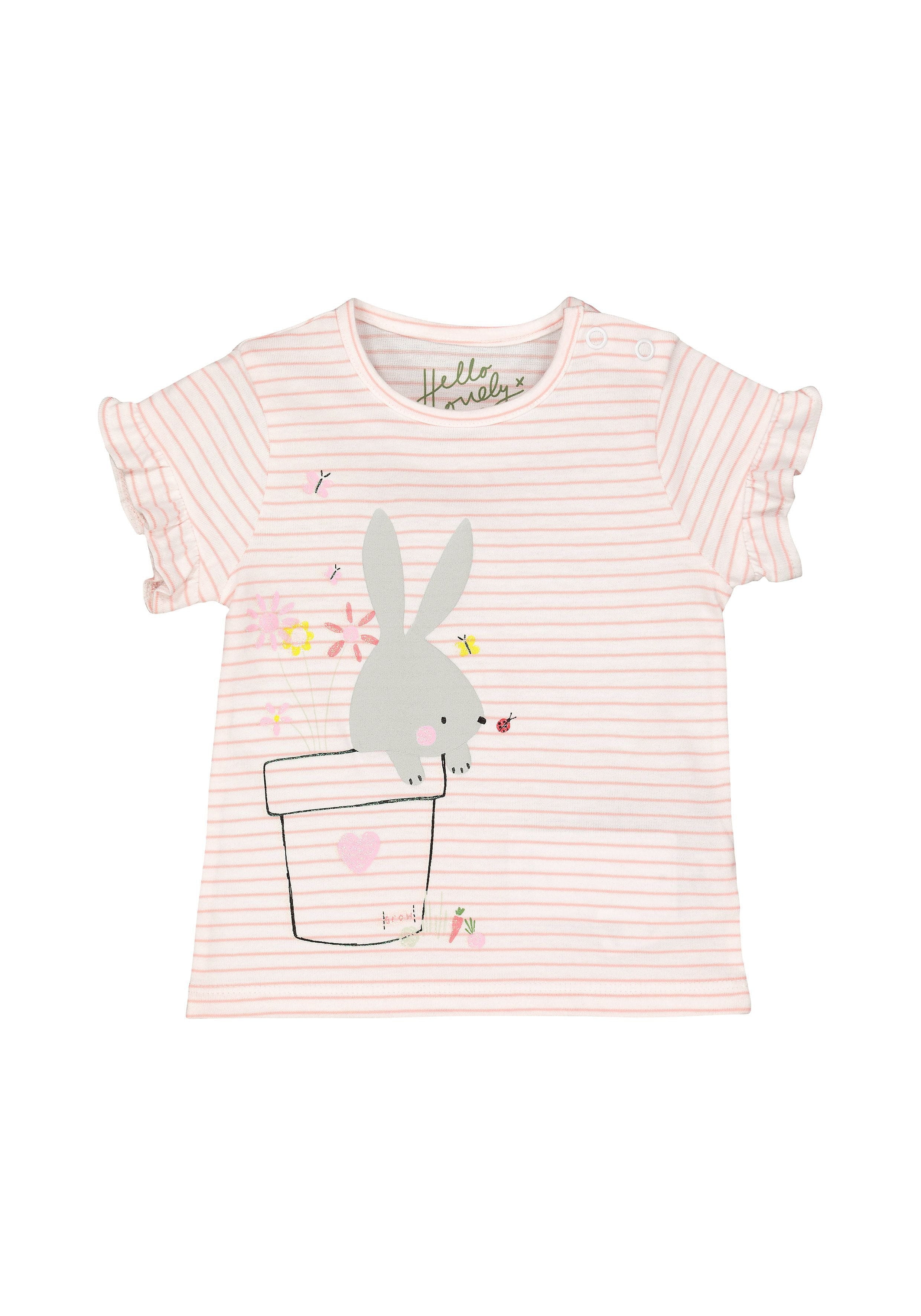 Mothercare | Pink Striped T-Shirt 0