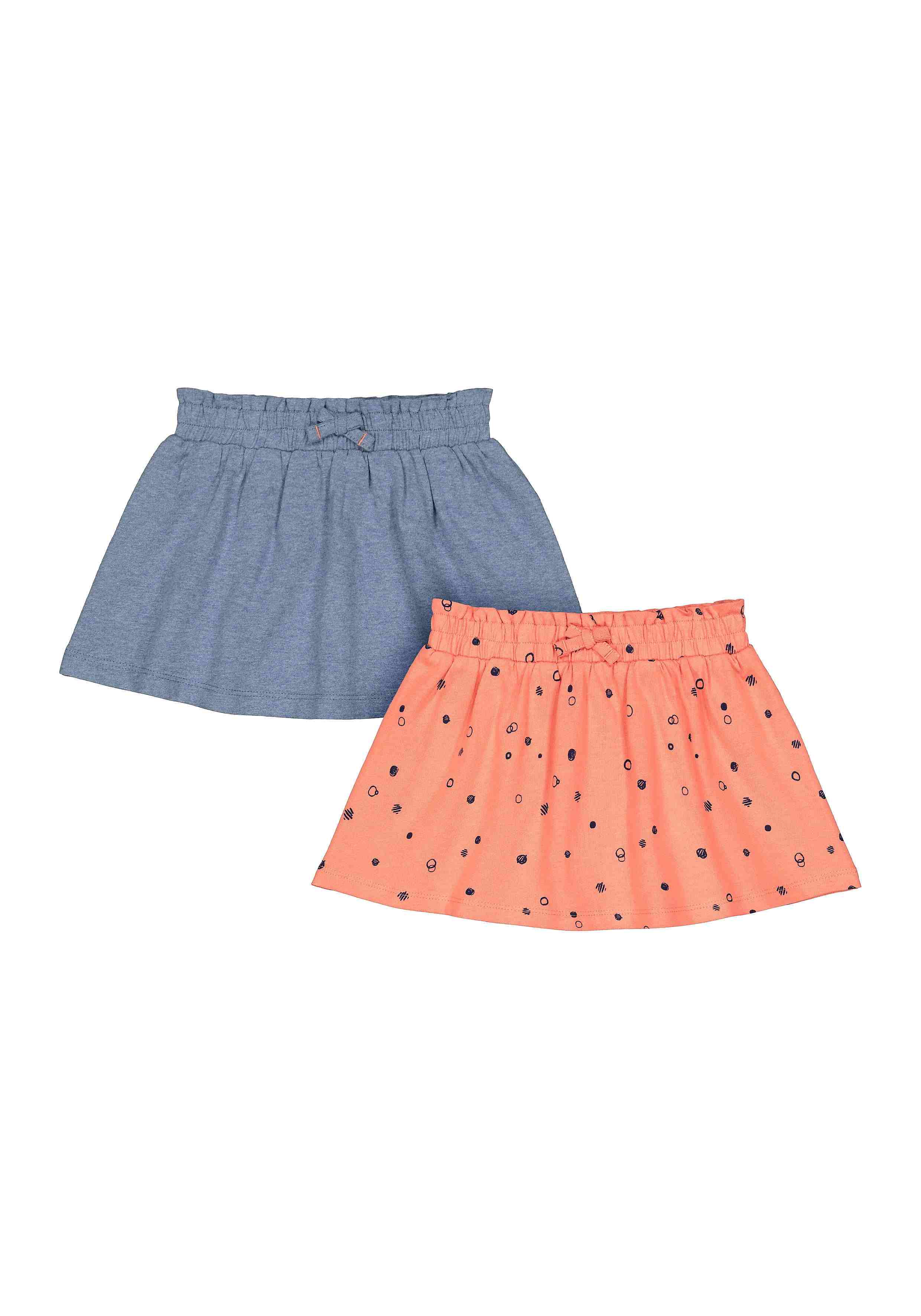 Girls Printed Skirt - Pack Of 2 - Multicolor