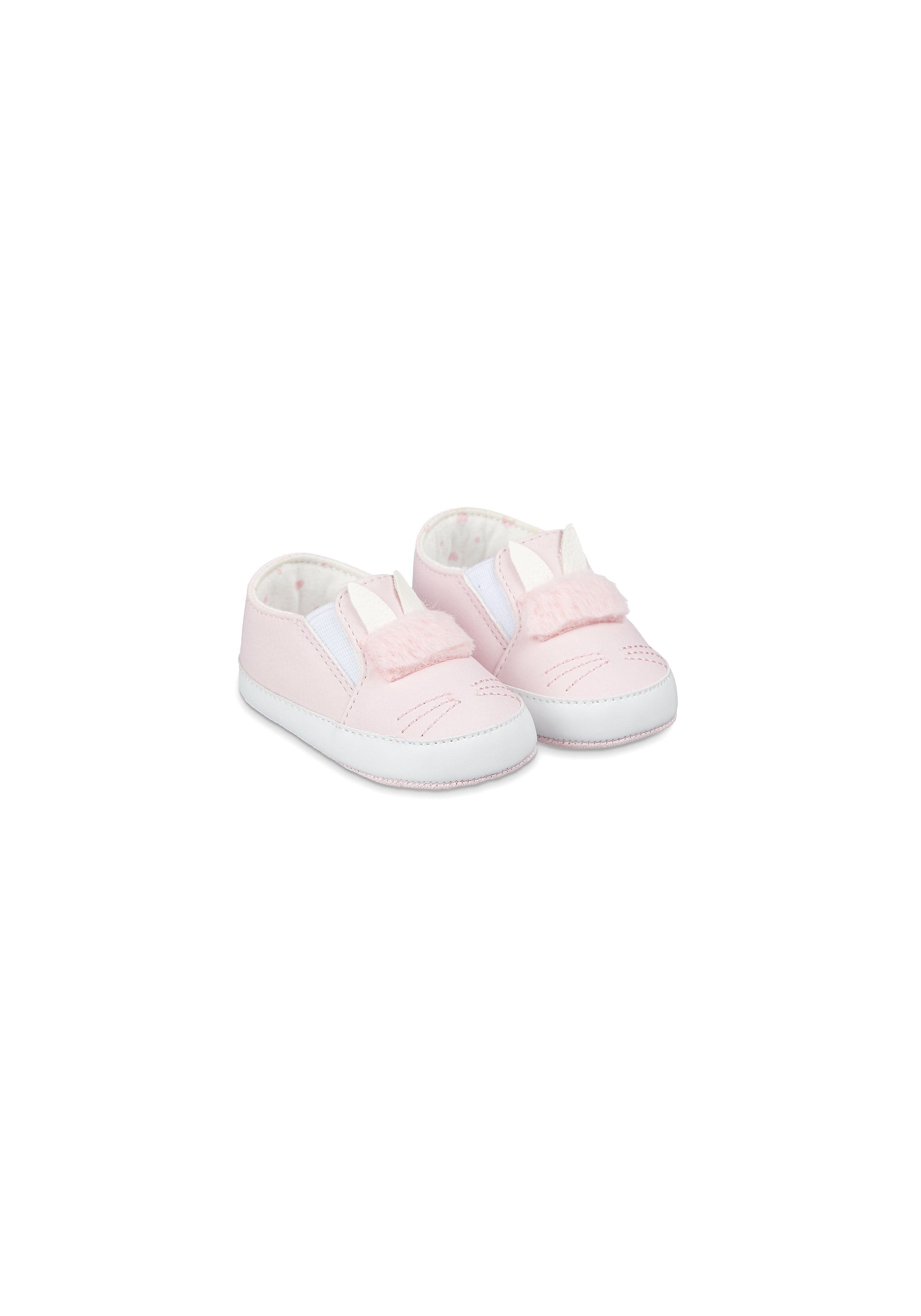 Mothercare | Pink Bunny Baby Trainers 0