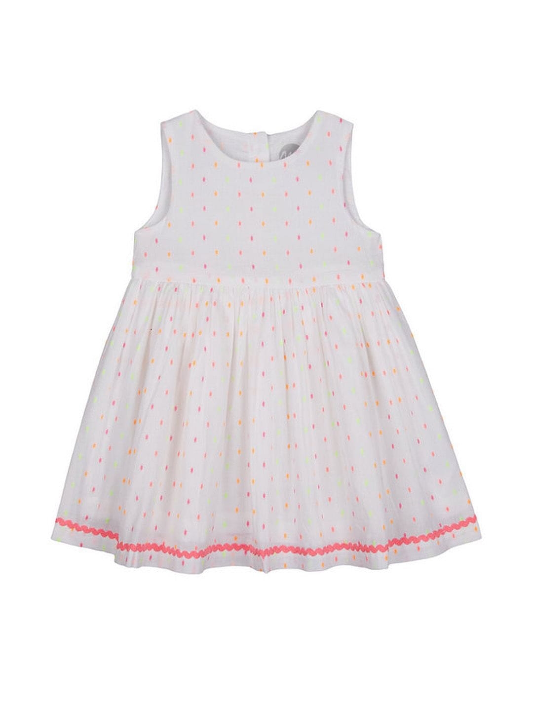 Mothercare | Girls Sleeveless Casual Dress - White 0