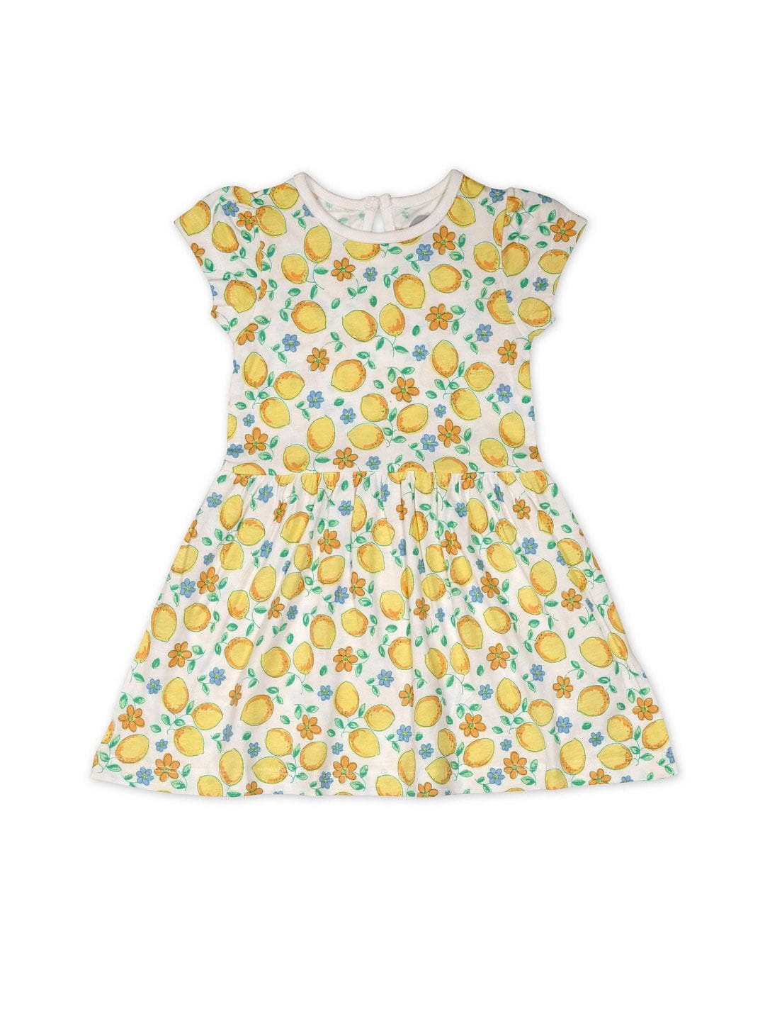 Mothercare | Girls Half Sleeve Casual Dress - Yellow 0