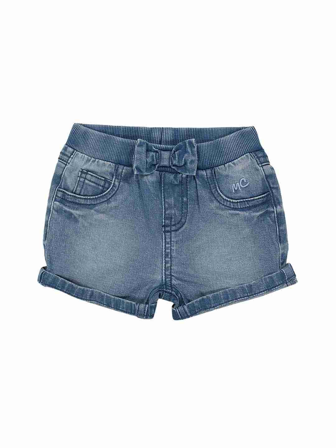 Girls Shorts - Washed Denim