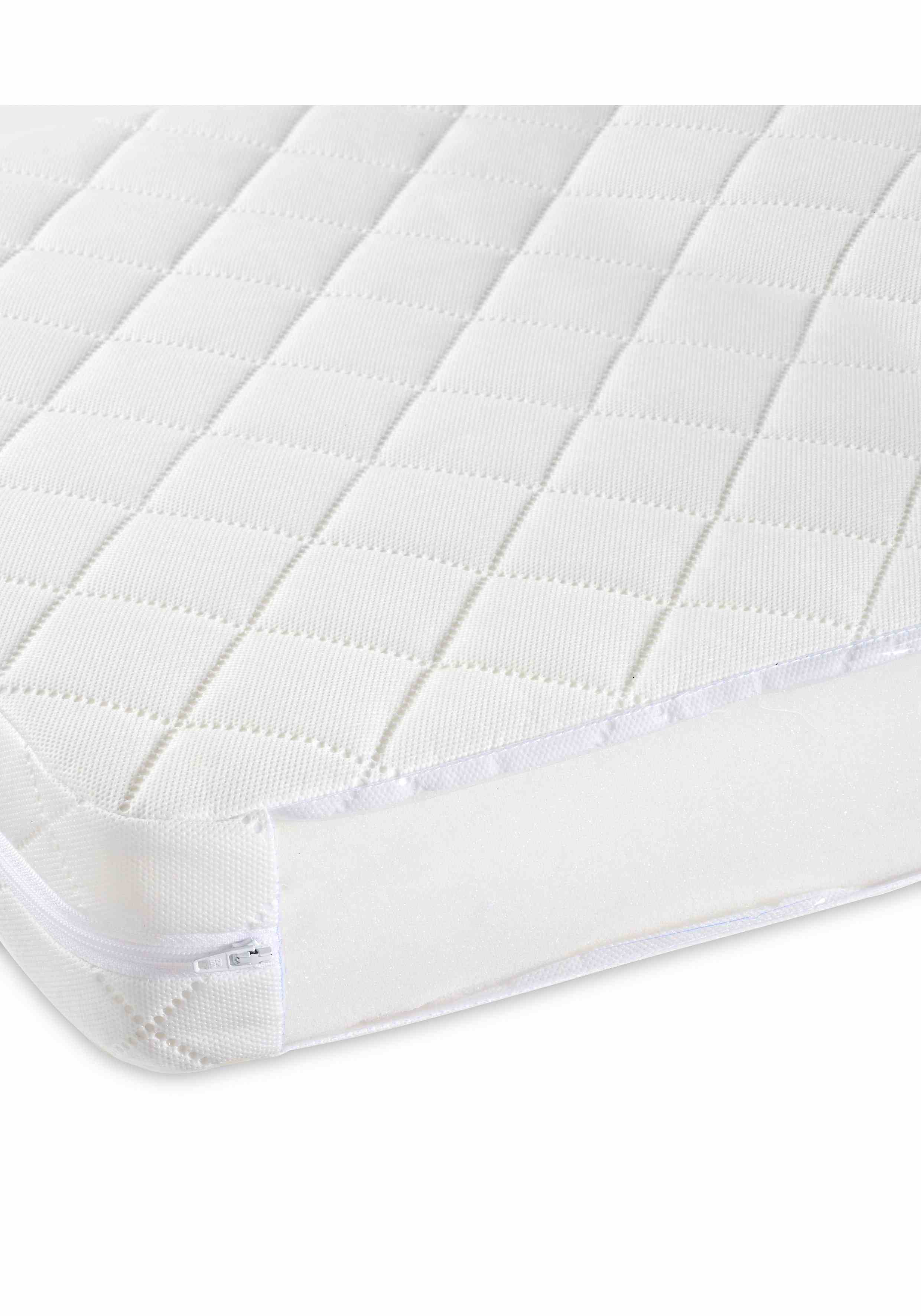 Mothercare Unisex Essential Foam Cot Baby Mattress - White