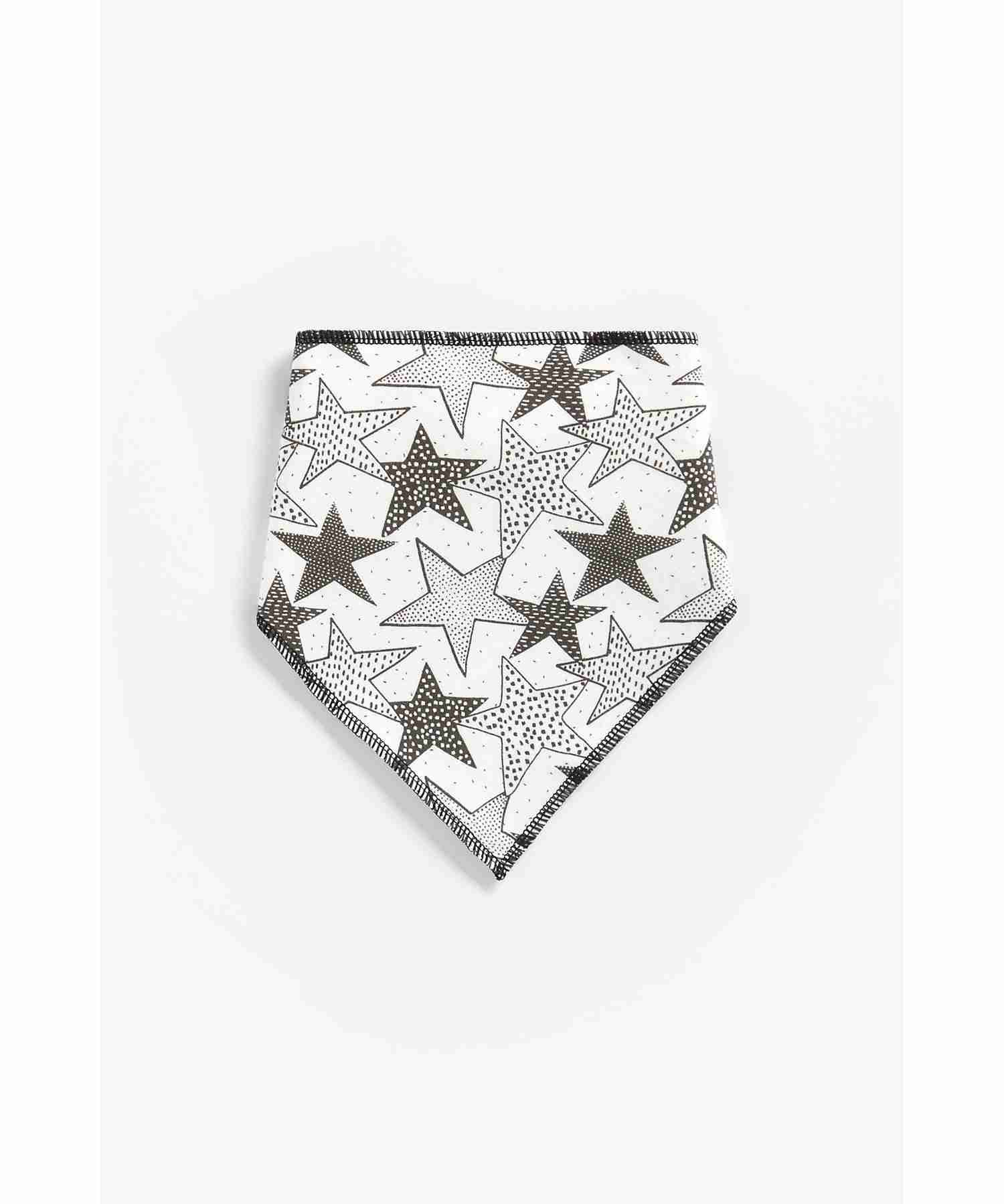 Mothercare Star Dribbler Bibs - Pack of 3 - Multicolor