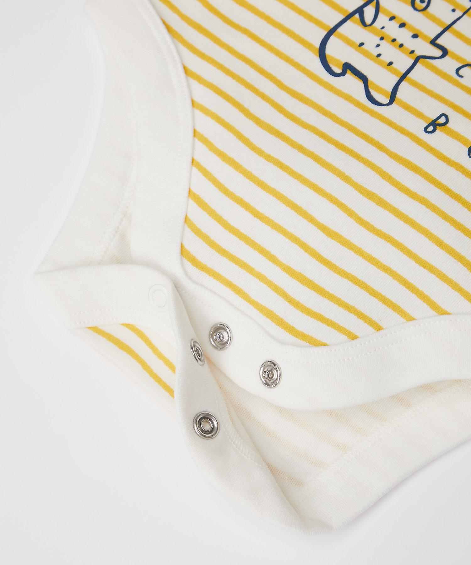 Mothercare Boys 100% Cotton Full Sleeves Hat, Bodysuit and leggings - Yellow