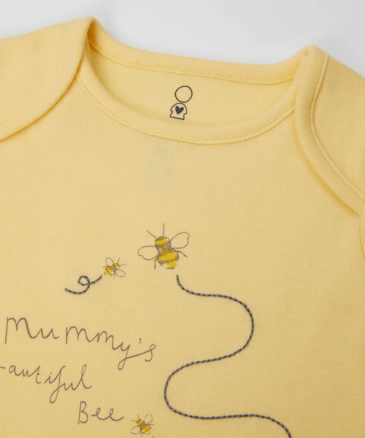 Mothercare Girls 100% Cotton Full Sleeves Gift Set - Yellow