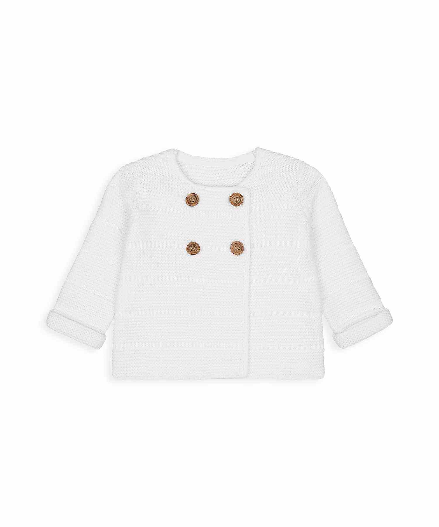 Mothercare Unisex Full Sleeves Sweater - Cream