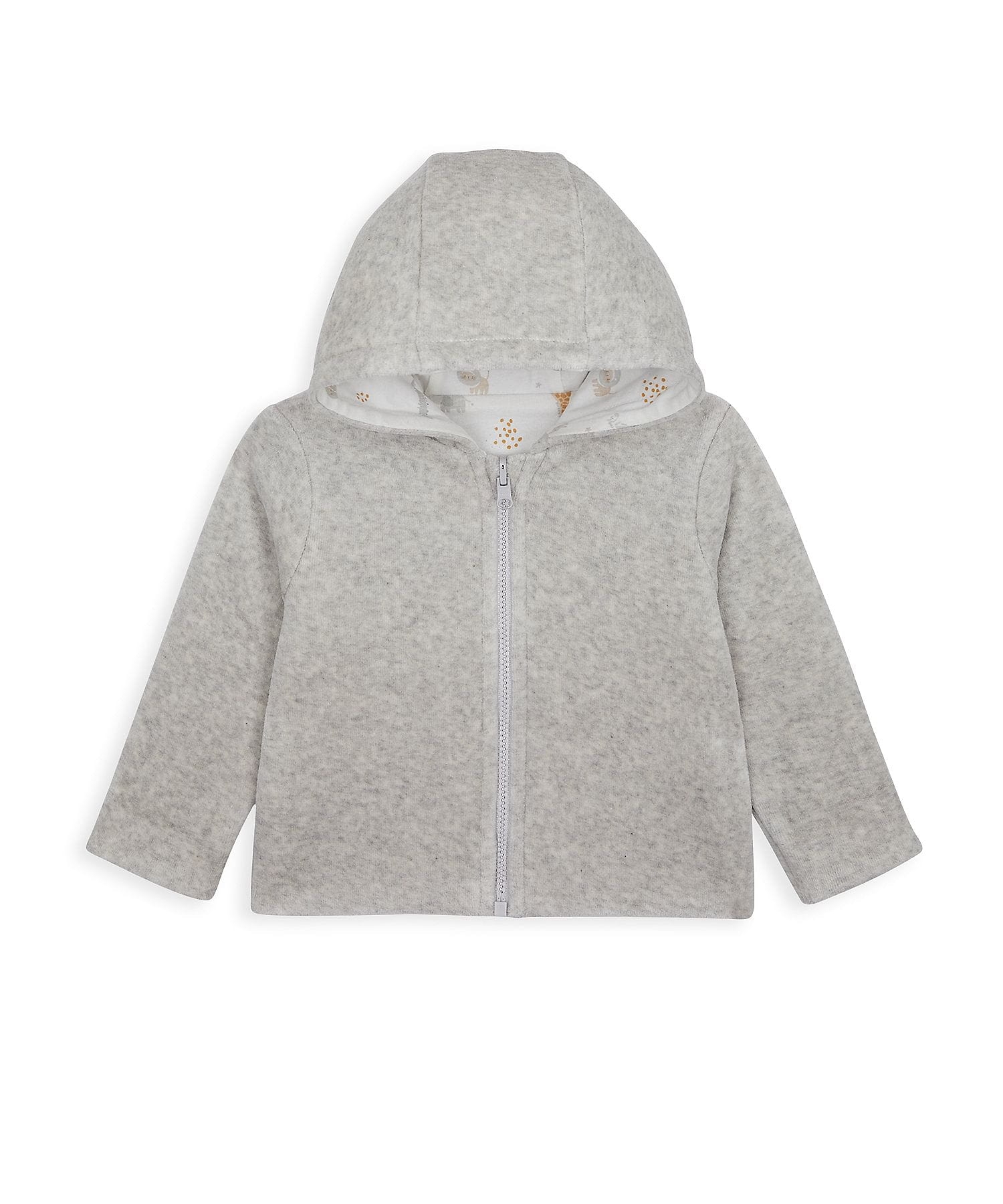 Mothercare | Unisex Full Sleeves Reversible Velour Jacket Printed - Multicolor 0