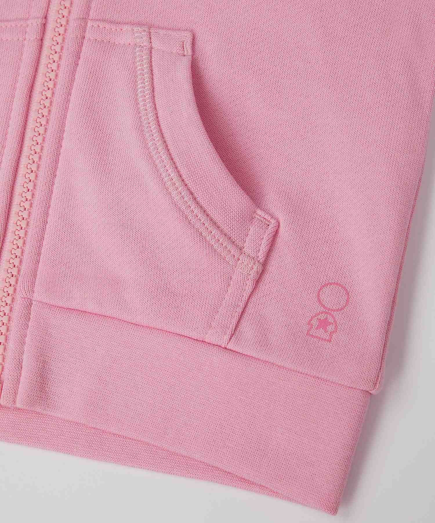 Mothercare Girls 100% Cotton Full Sleeves Sweatshirt - Pink